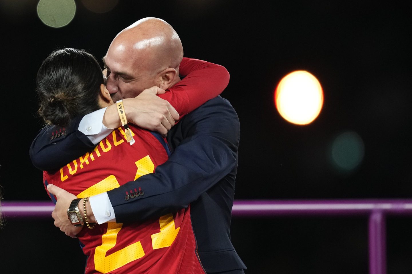 Spain’s soccer chief is hit with a complaint over his ‘unacceptable’ kiss of female World Cup player