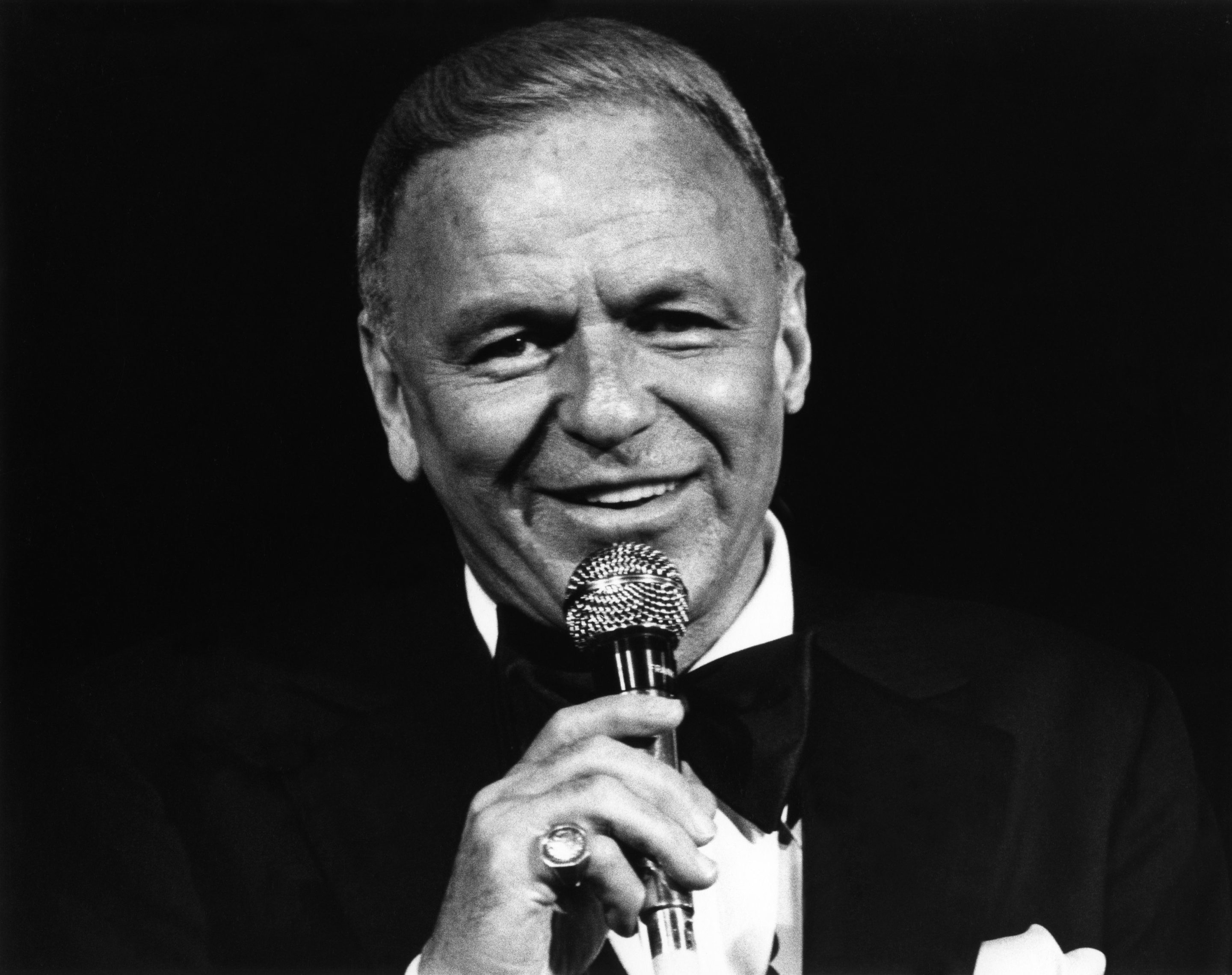 Frank Sinatra performing in Los Angeles in 1980.