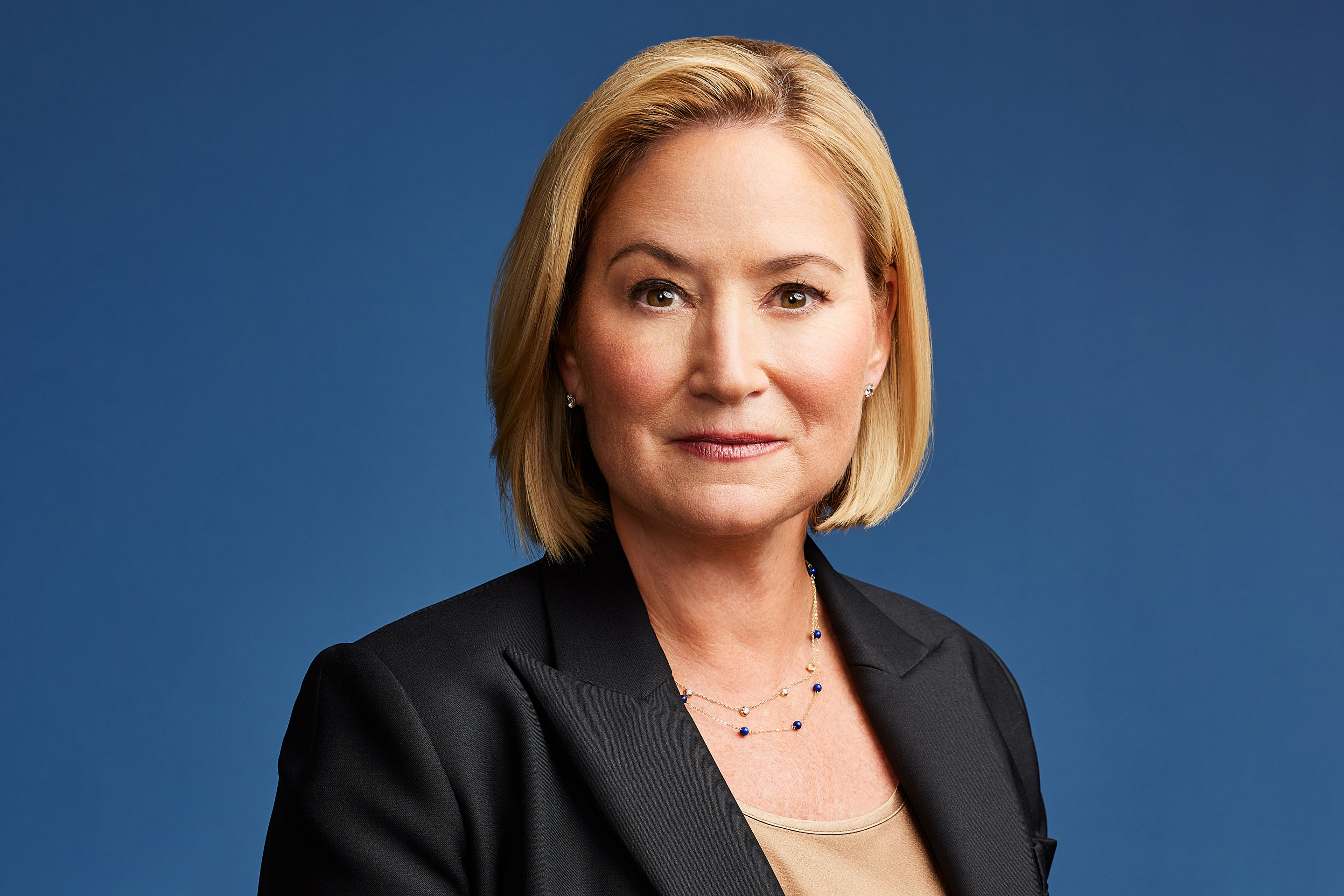 portrait of woman in suit jacket