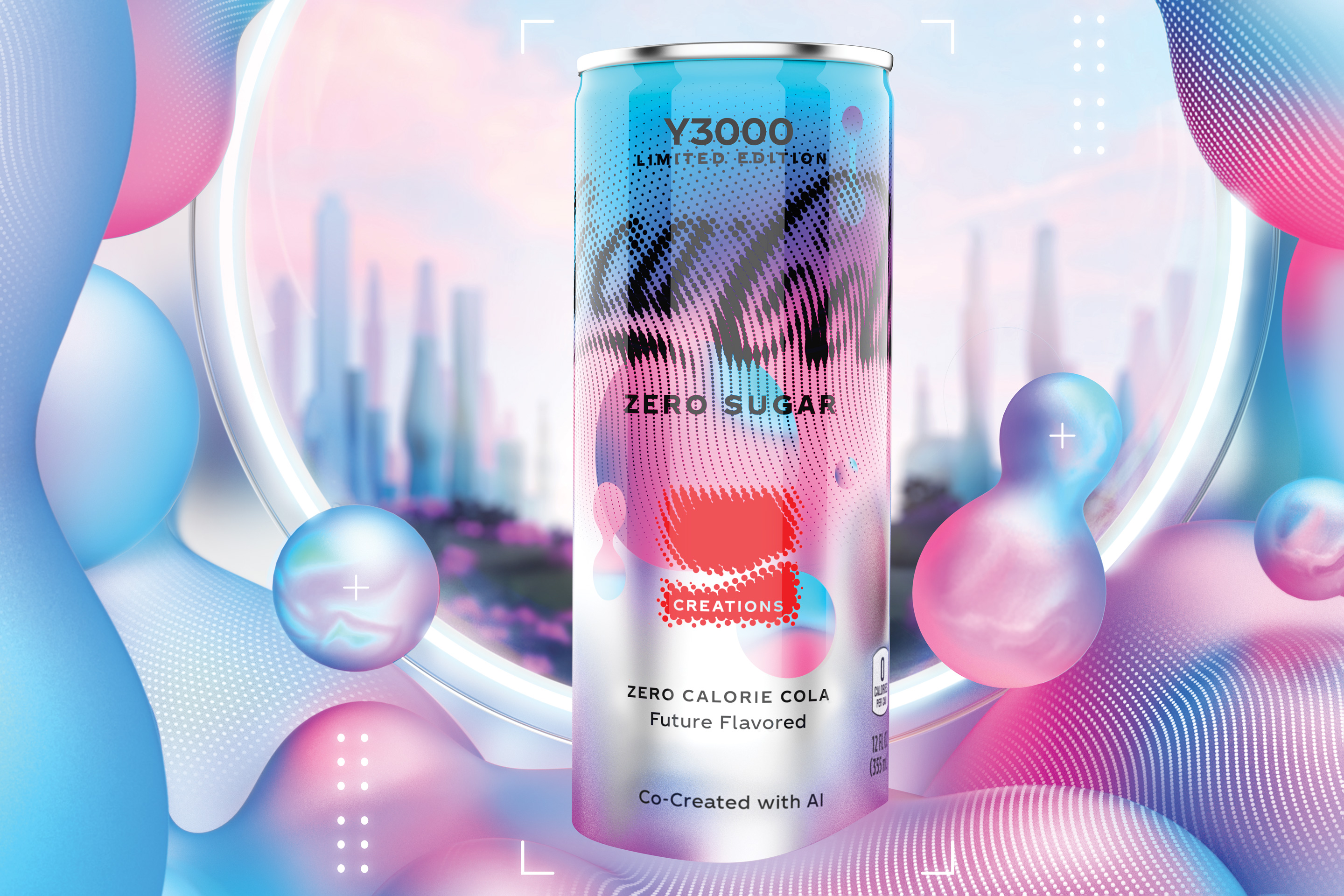Coca-Cola’s new Y3000 zero-calorie cola.