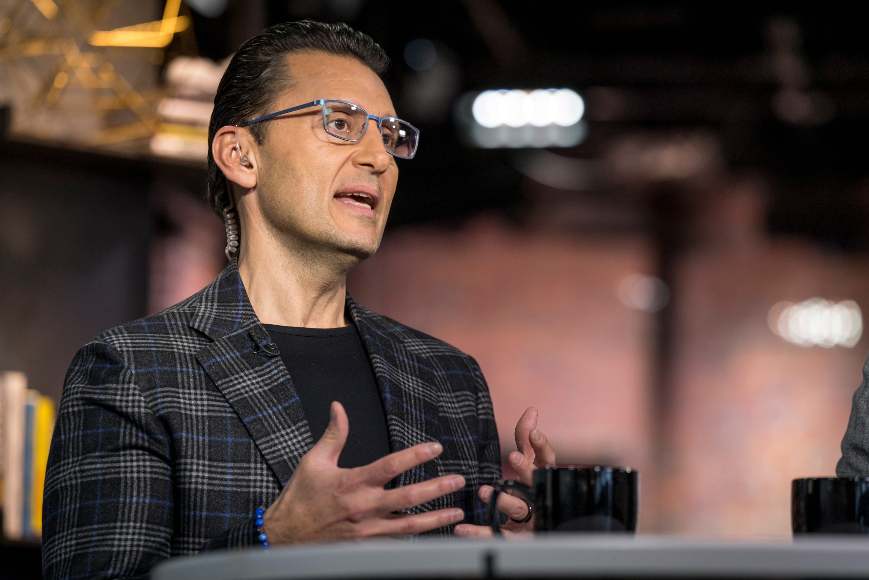 Sasan Goodarzi, president and CEO of Intuit, during a Bloomberg TV interview in San Francisco, on Feb. 25, 2020.