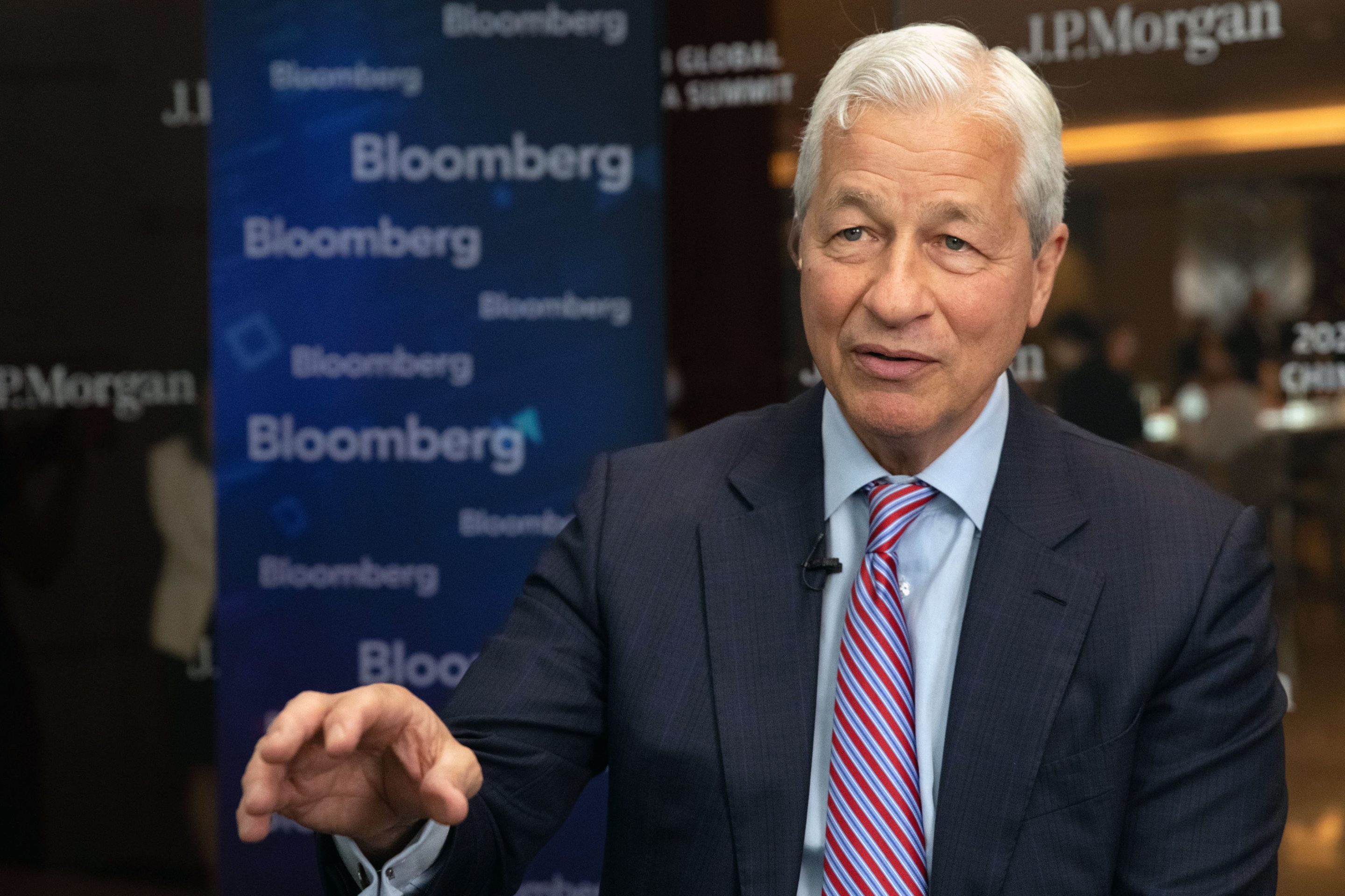 Jamie Dimon during a conference in Shanghai in 2023