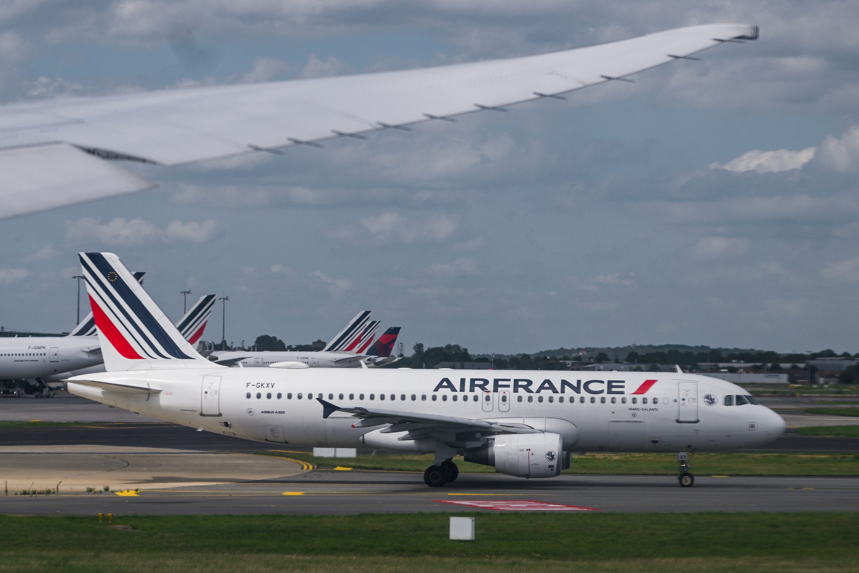 An Air France Airbus A320 seen at Paris Charles de Gaulle Airport, on August 14, 2023.