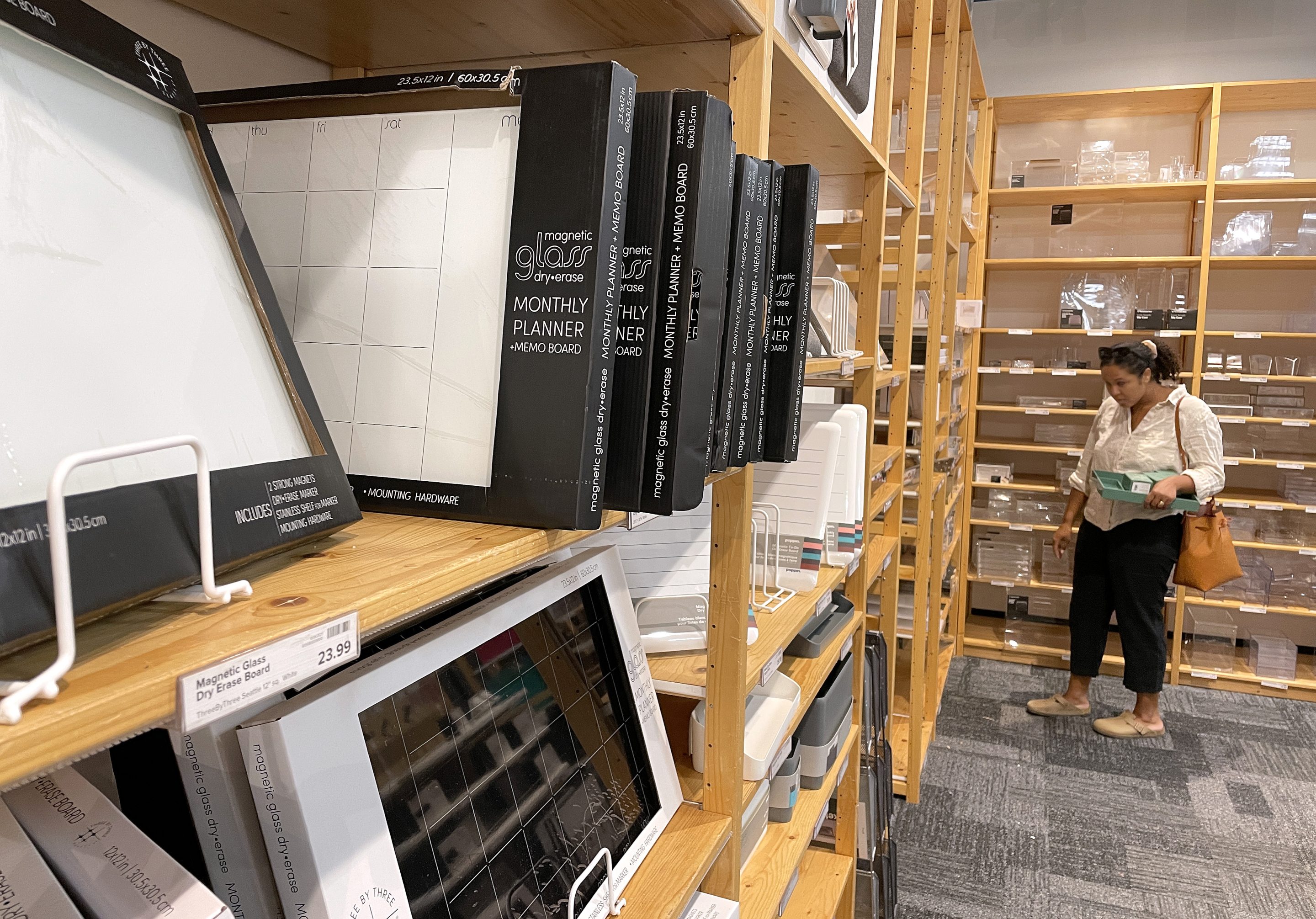 Container Store CEO Satish Malhotra will be earning less for a while. 
