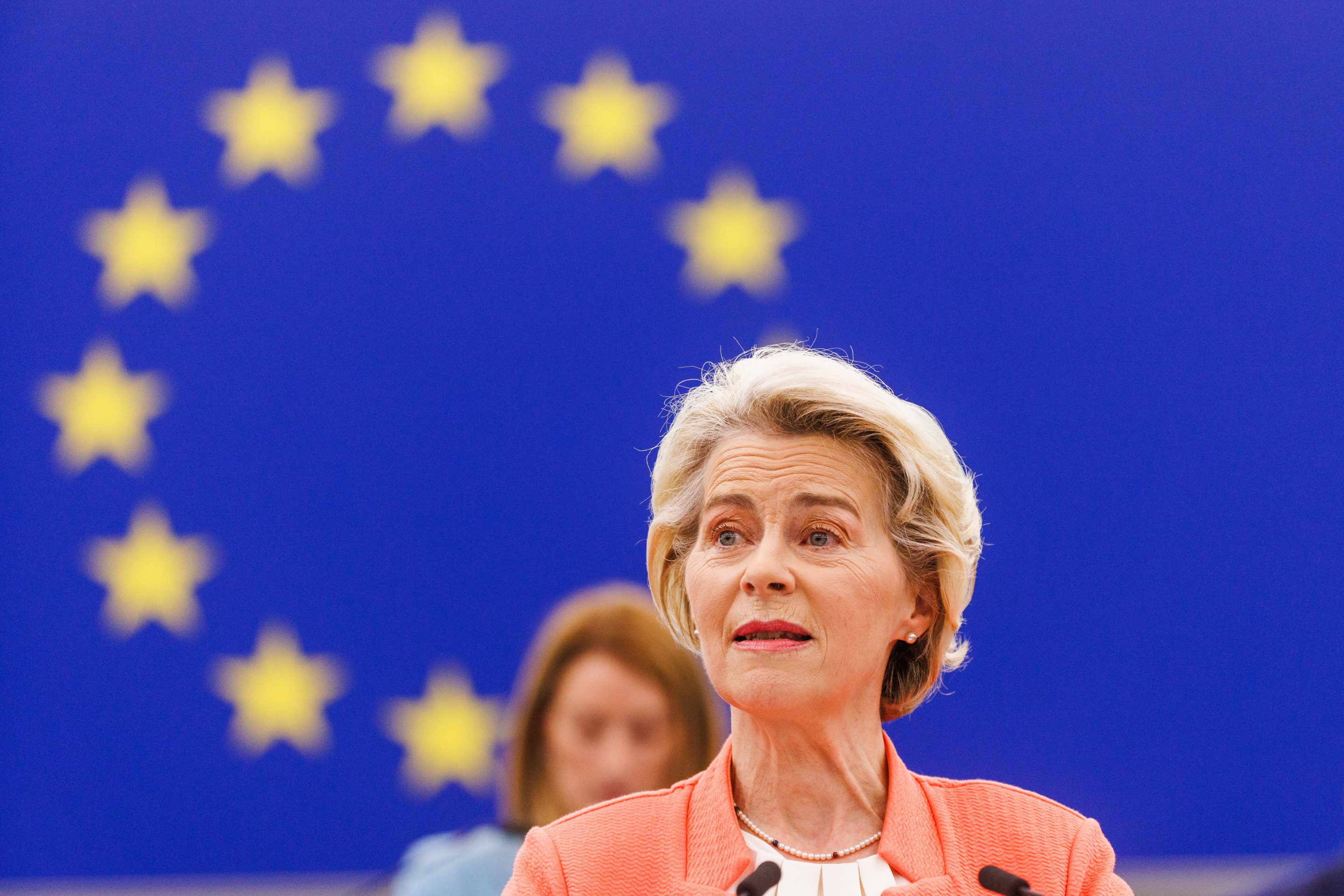 European Commission President Ursula von der Leyen will happily step into the vacuum if US lawmakers won't regulate technology.