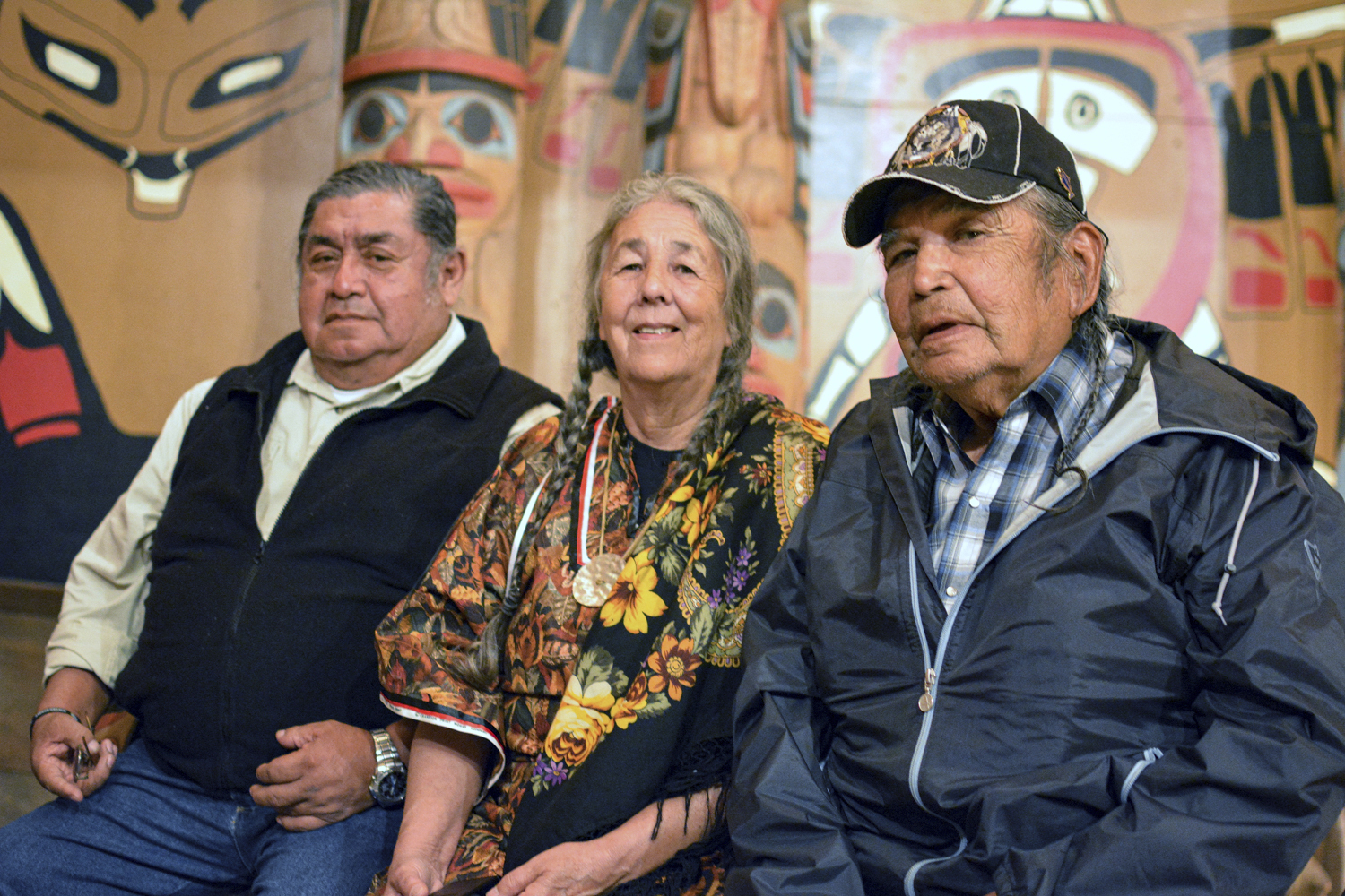 Wilbur Slockish, left, Carol Logan, center, and Johnny Jackson
