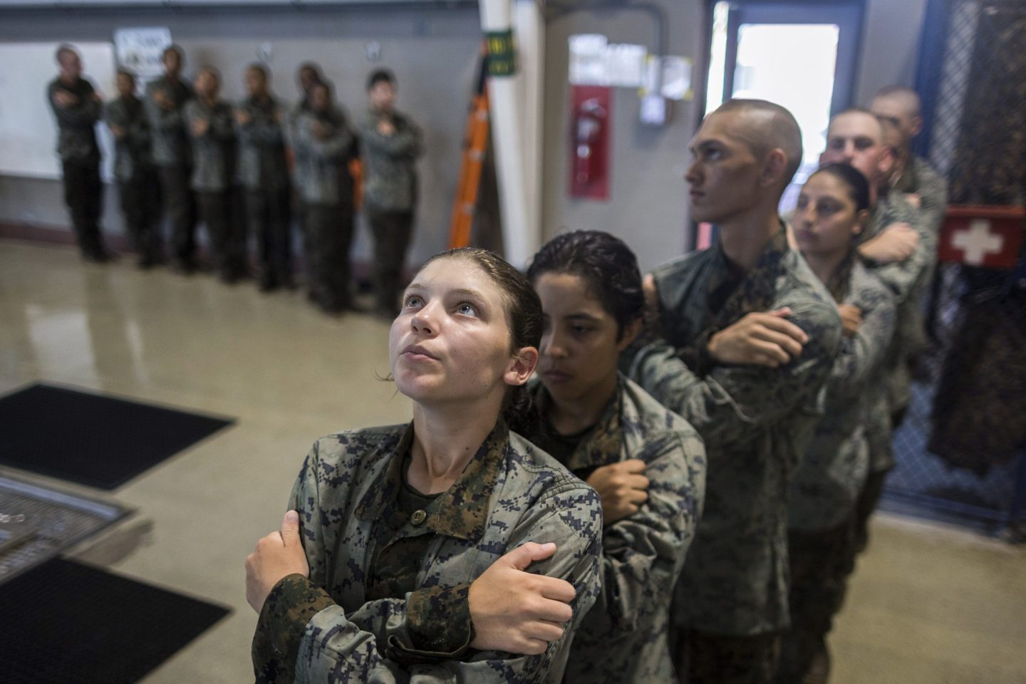 Marine recruits