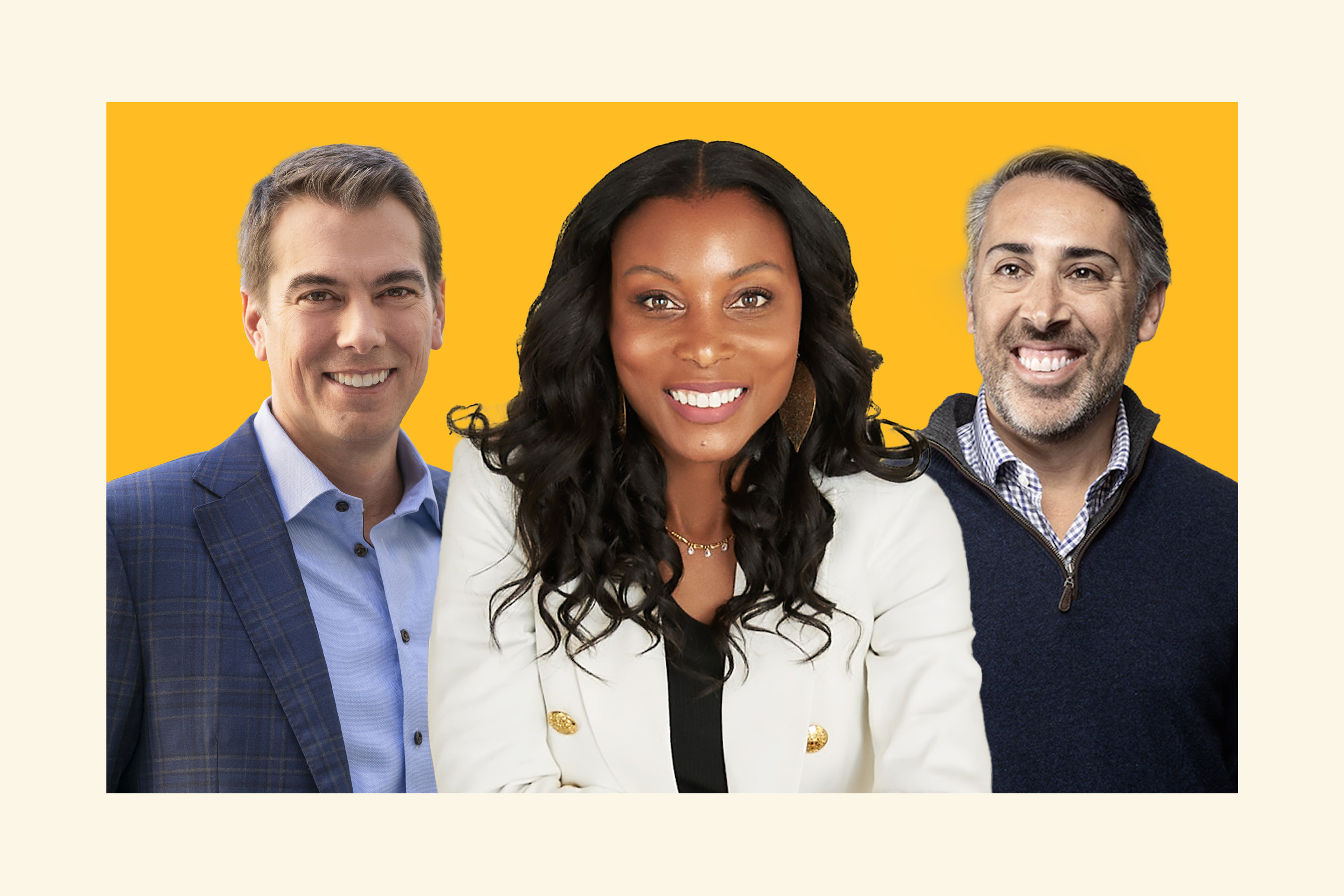 From left: Workday CFO Zane Rowe, Kickstarter CFO Sindy Wilson, and McKinsey CFO Eric Kutcher.