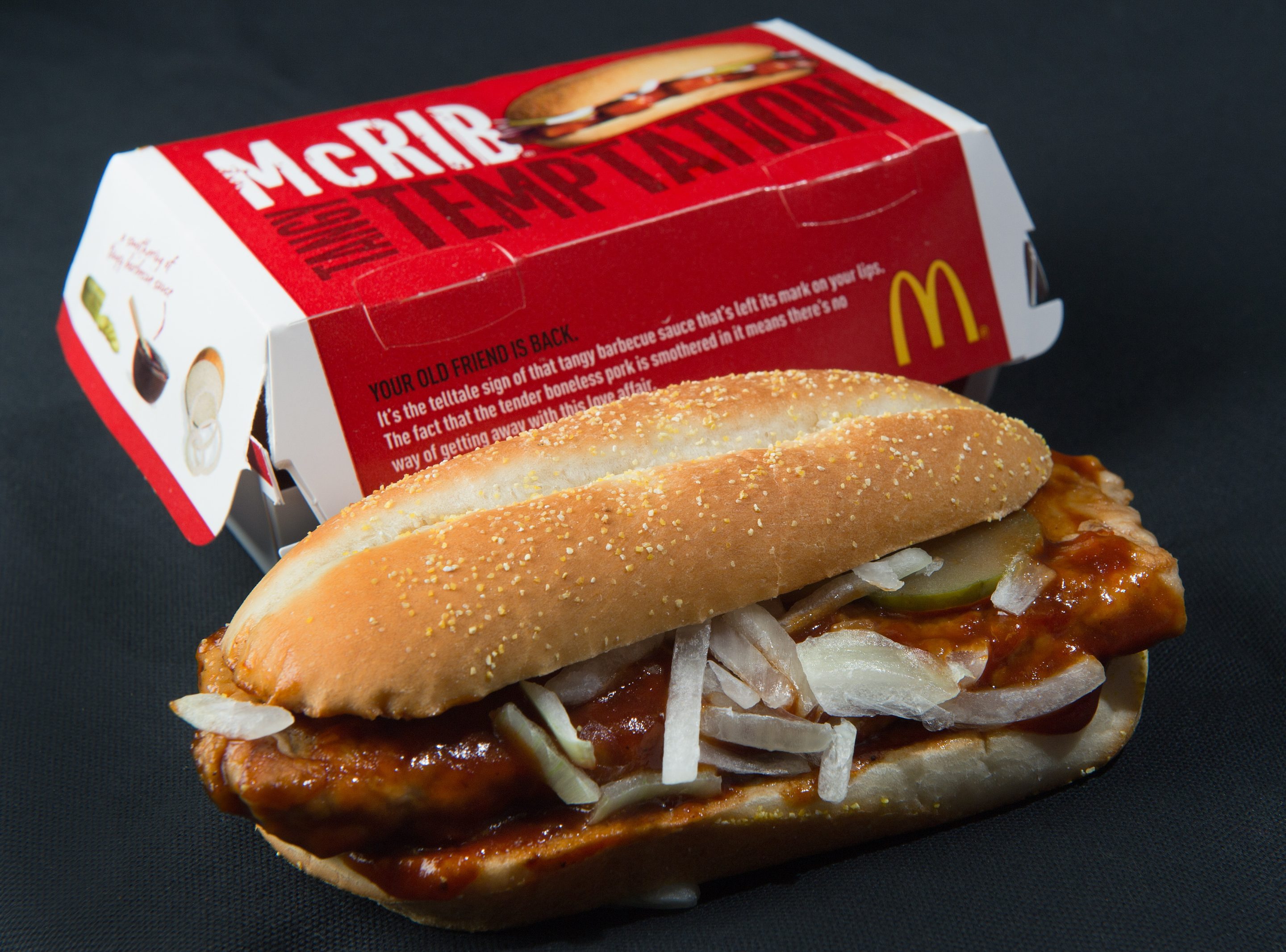 McDonald's McRib sandwich