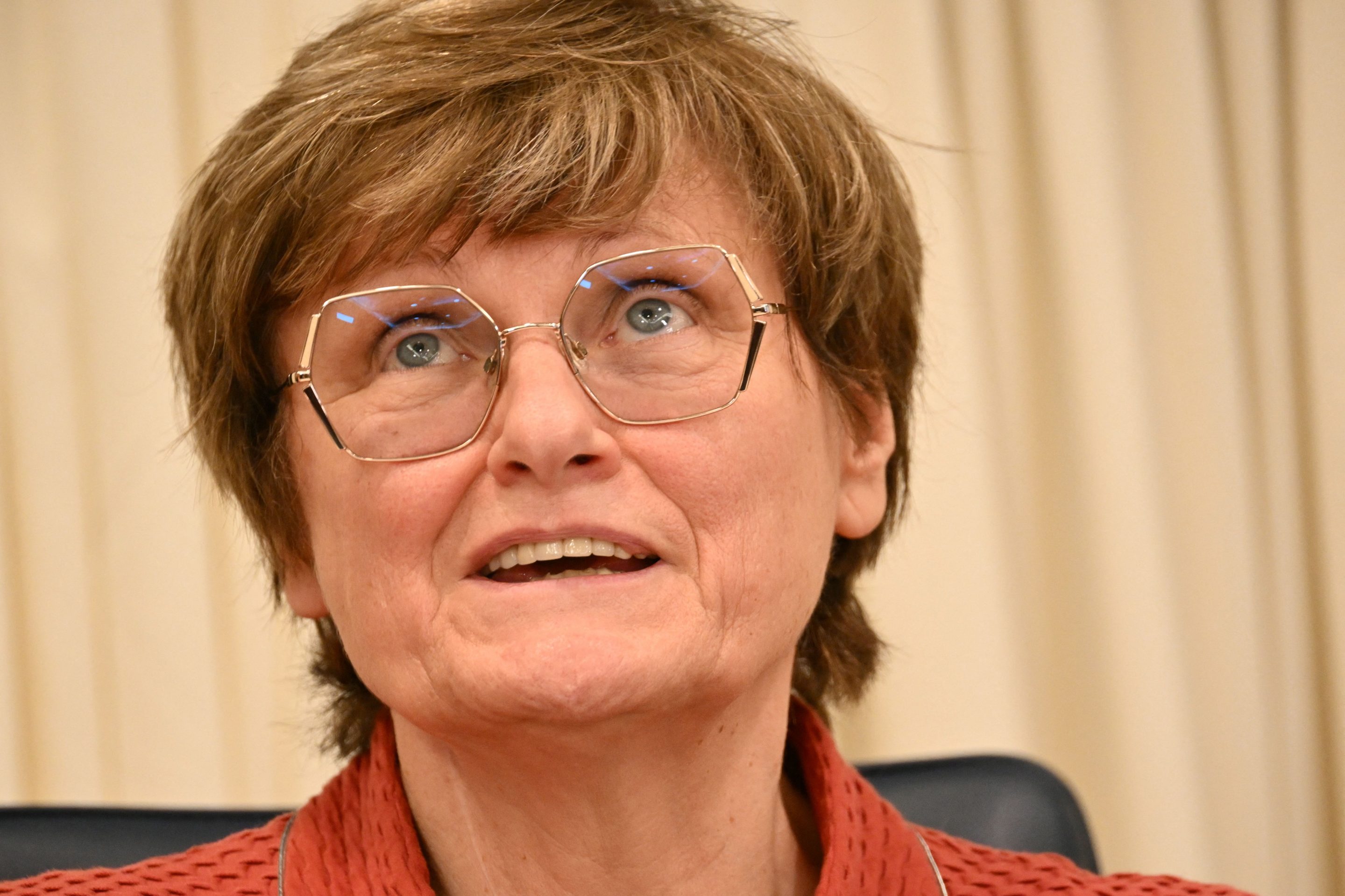 Katalin Kariko speaks at a UPenn event earlier this year. Kariko and her colleague, Dan Weissman, received the Nobel Prize in Medicine Oct. 2.