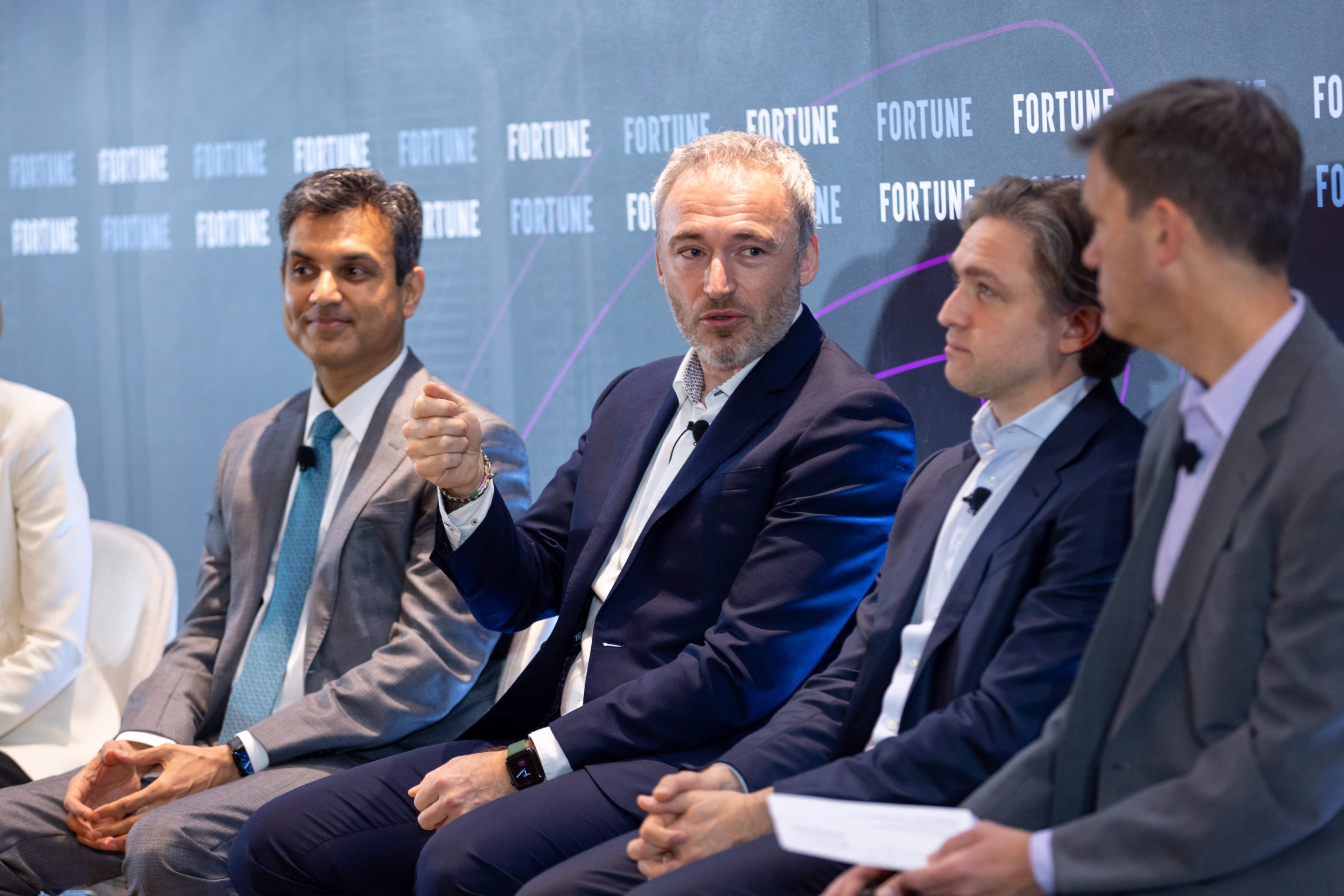 Mike Howells, president of workforce skills at Pearson, speaks at the Fortune Global Forum on how Gen Z are prepared for the age of AI. 