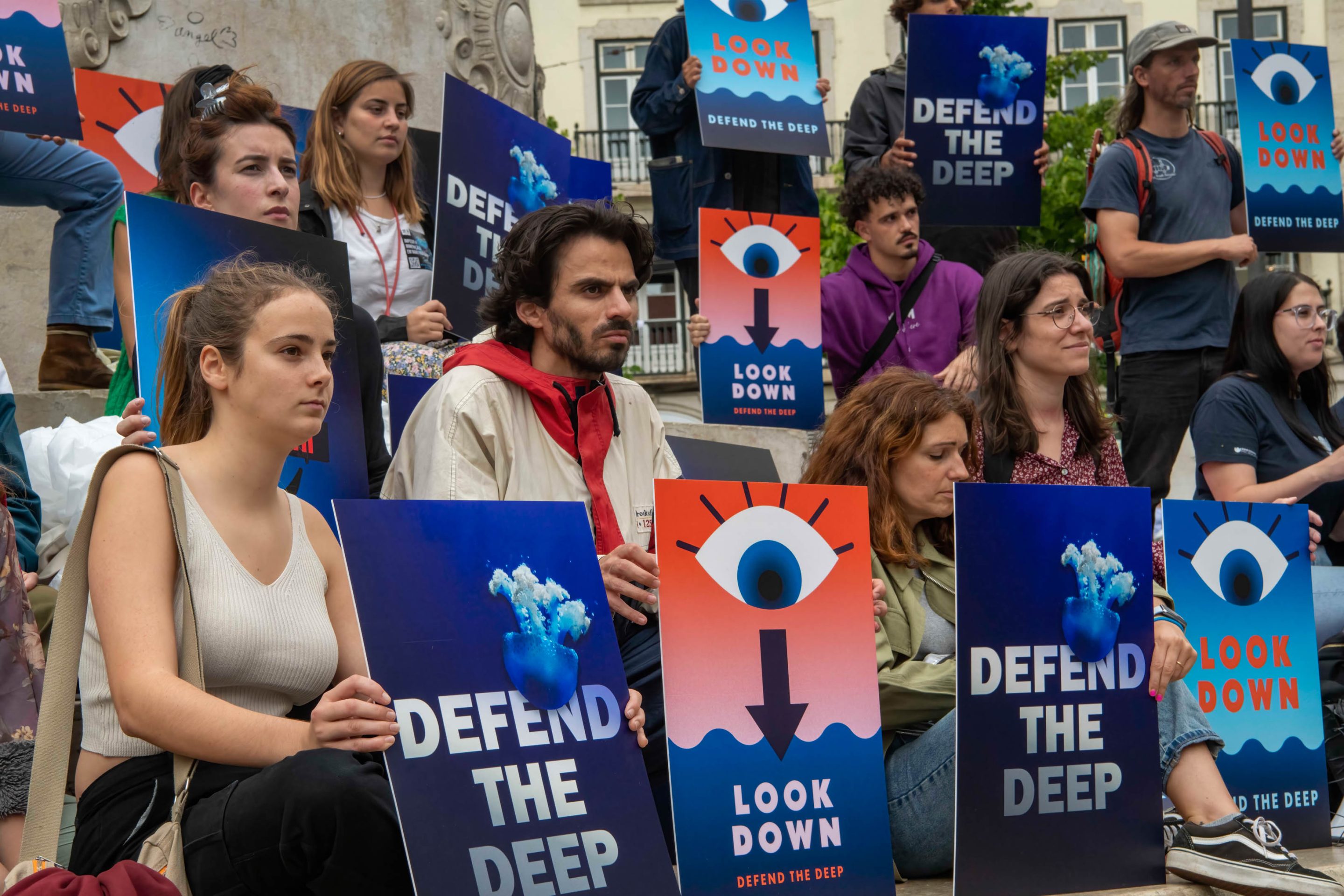 Protest against deep sea mining. 