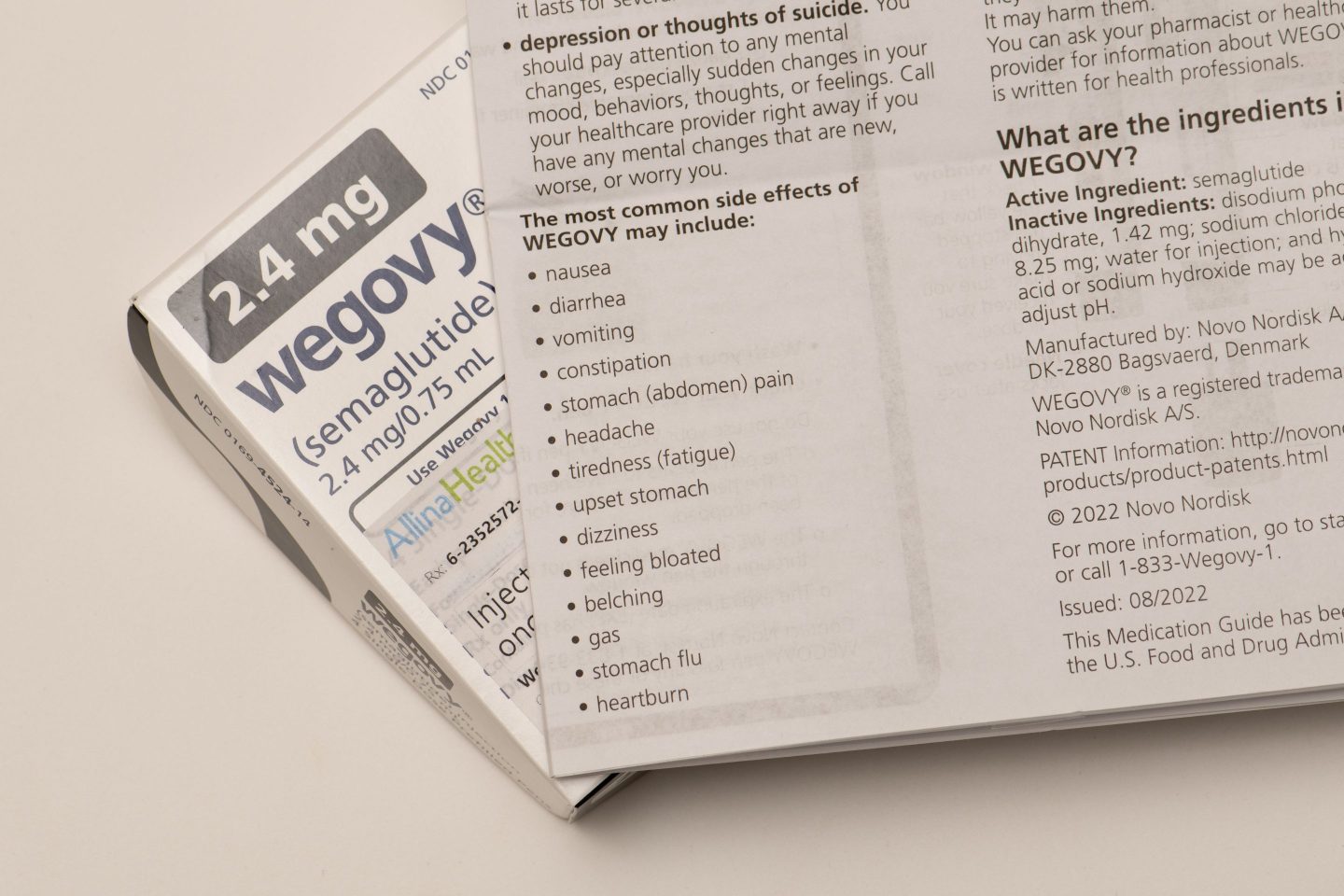 a box of wegovy injectables