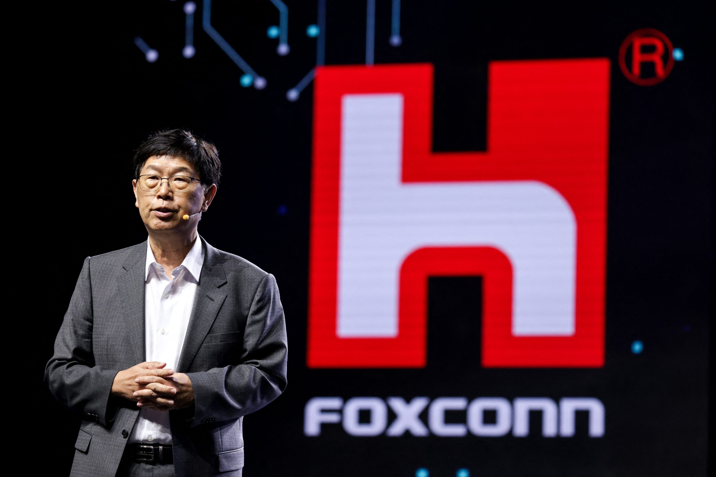 Foxconn's Young Liu at Hon Hai Tech Day in Taipei last month.