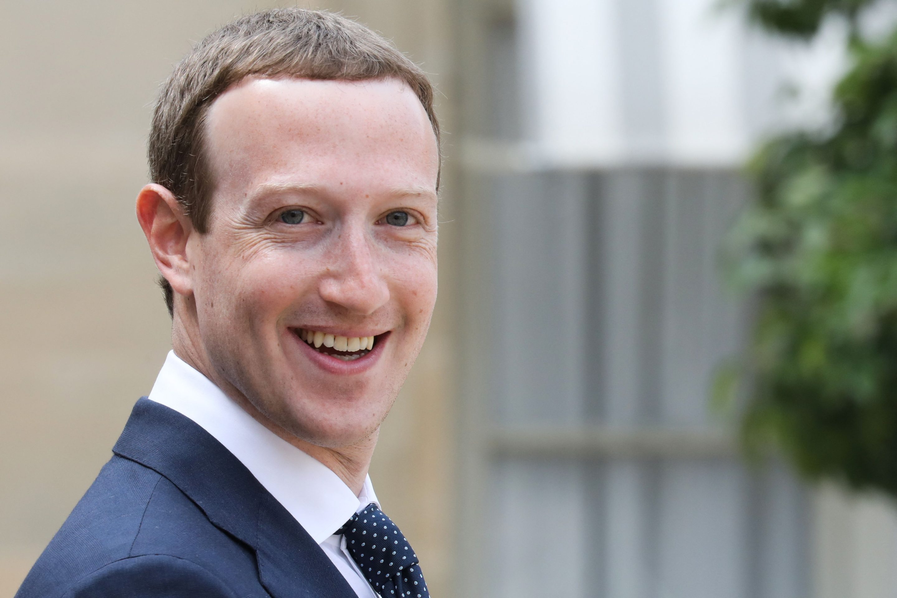 Facebook's CEO Mark Zuckerberg leaves after the "Tech for Good" Summit at the Elysee Palace in Paris, on May 23, 2018.