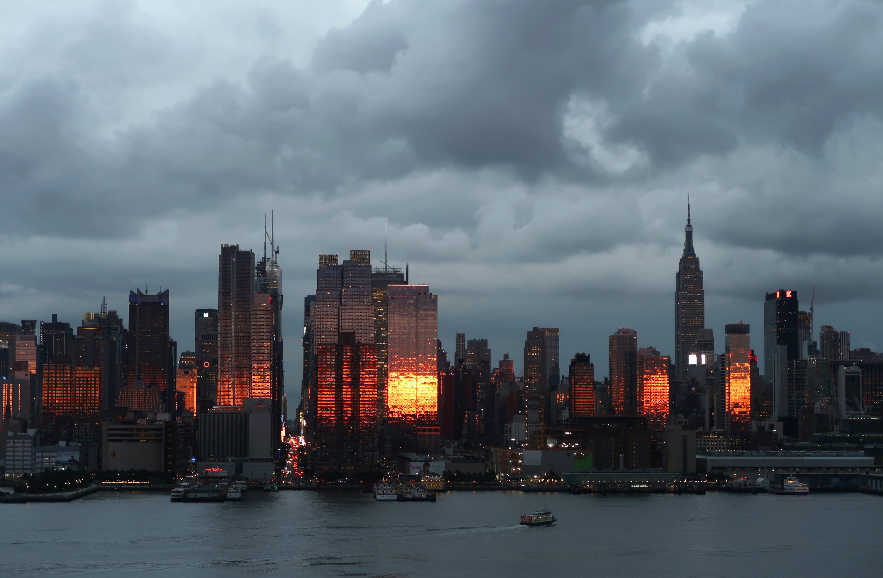 View of Midtown Manhattan in New York City in 2019.