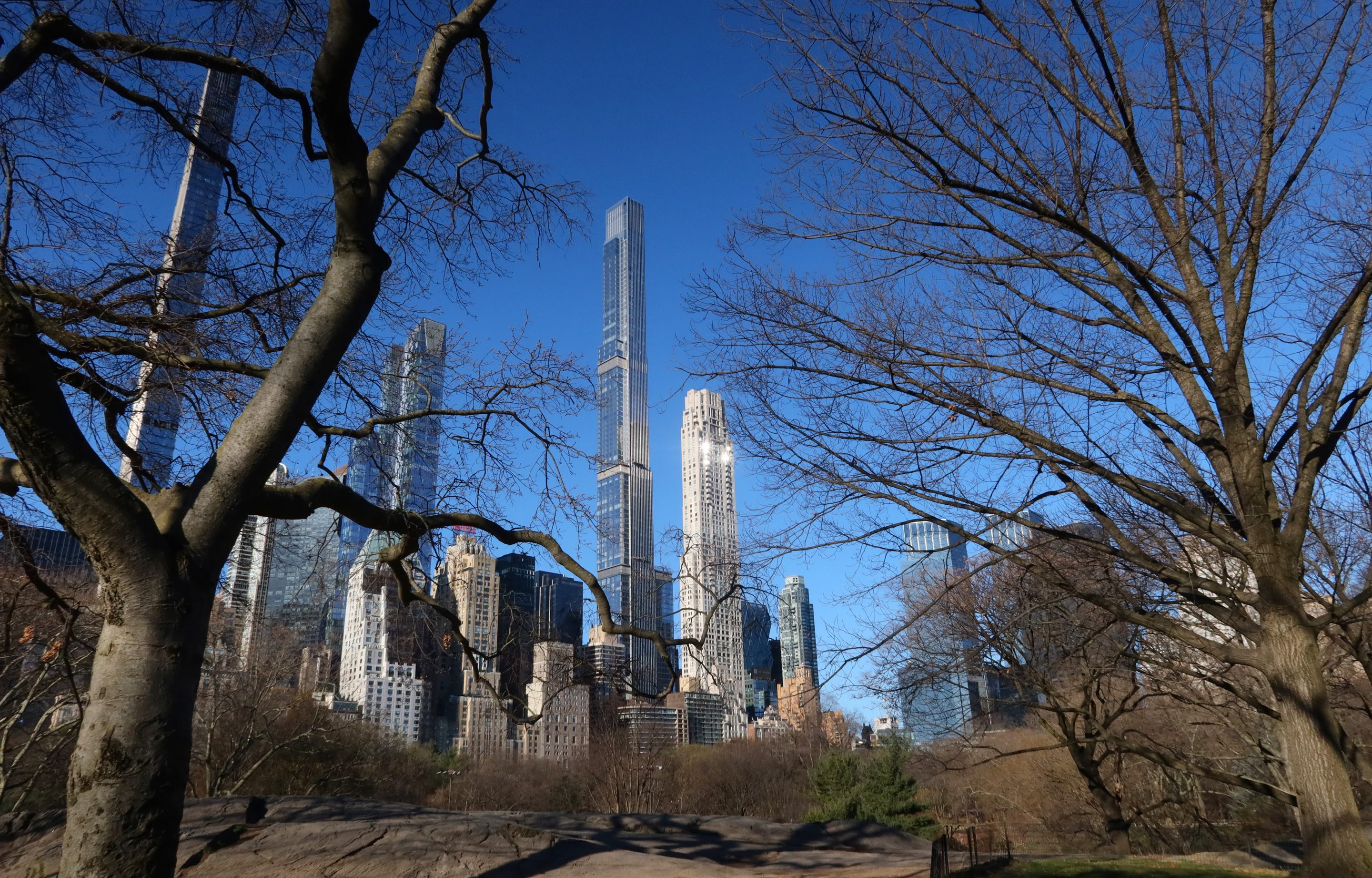 Billionaires' Row on the south side of Central Park in the Midtown neighborhood of New York.