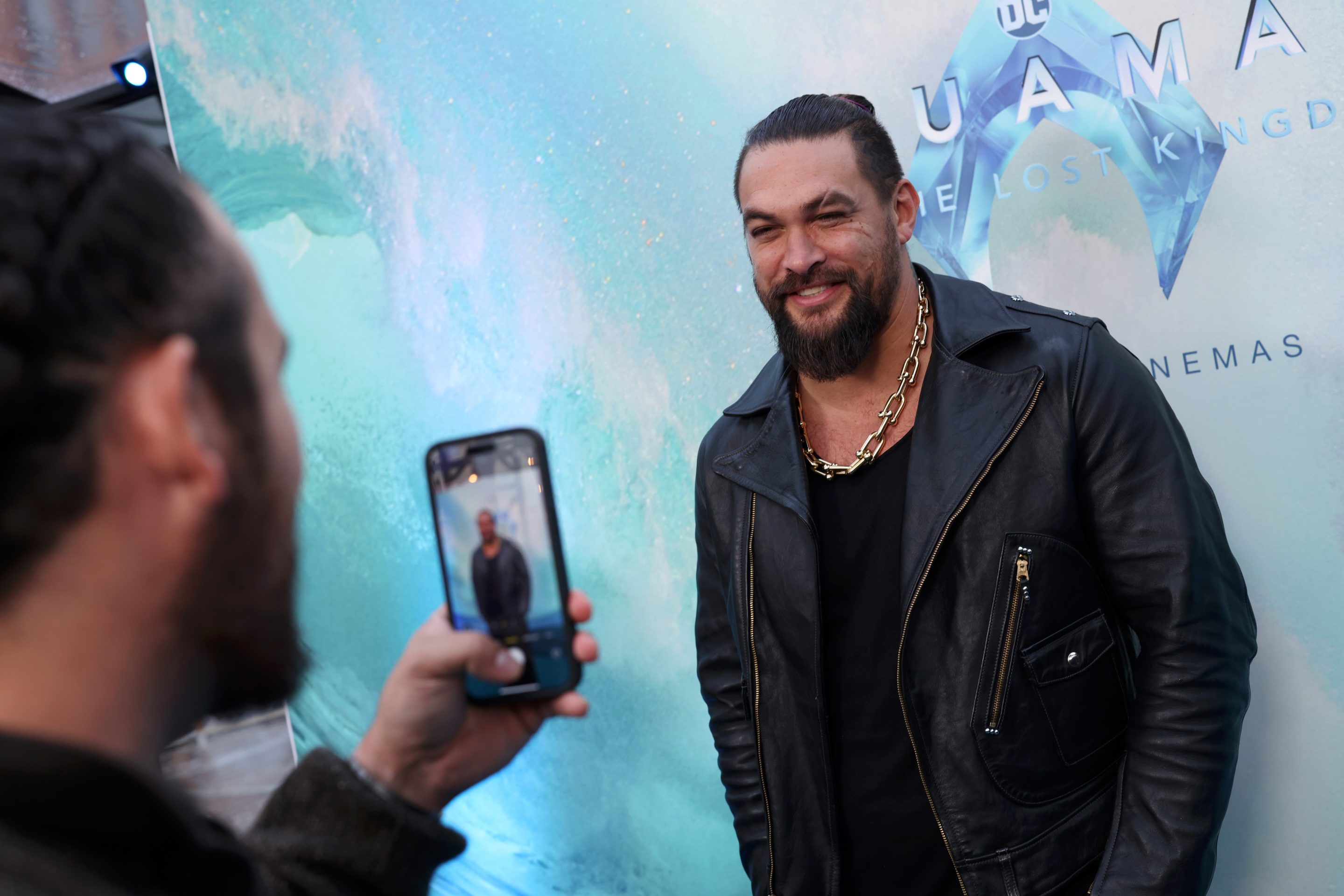 Jason Momoa, who played Aquaman in the film "Aquaman and the Lost Kingdom." 