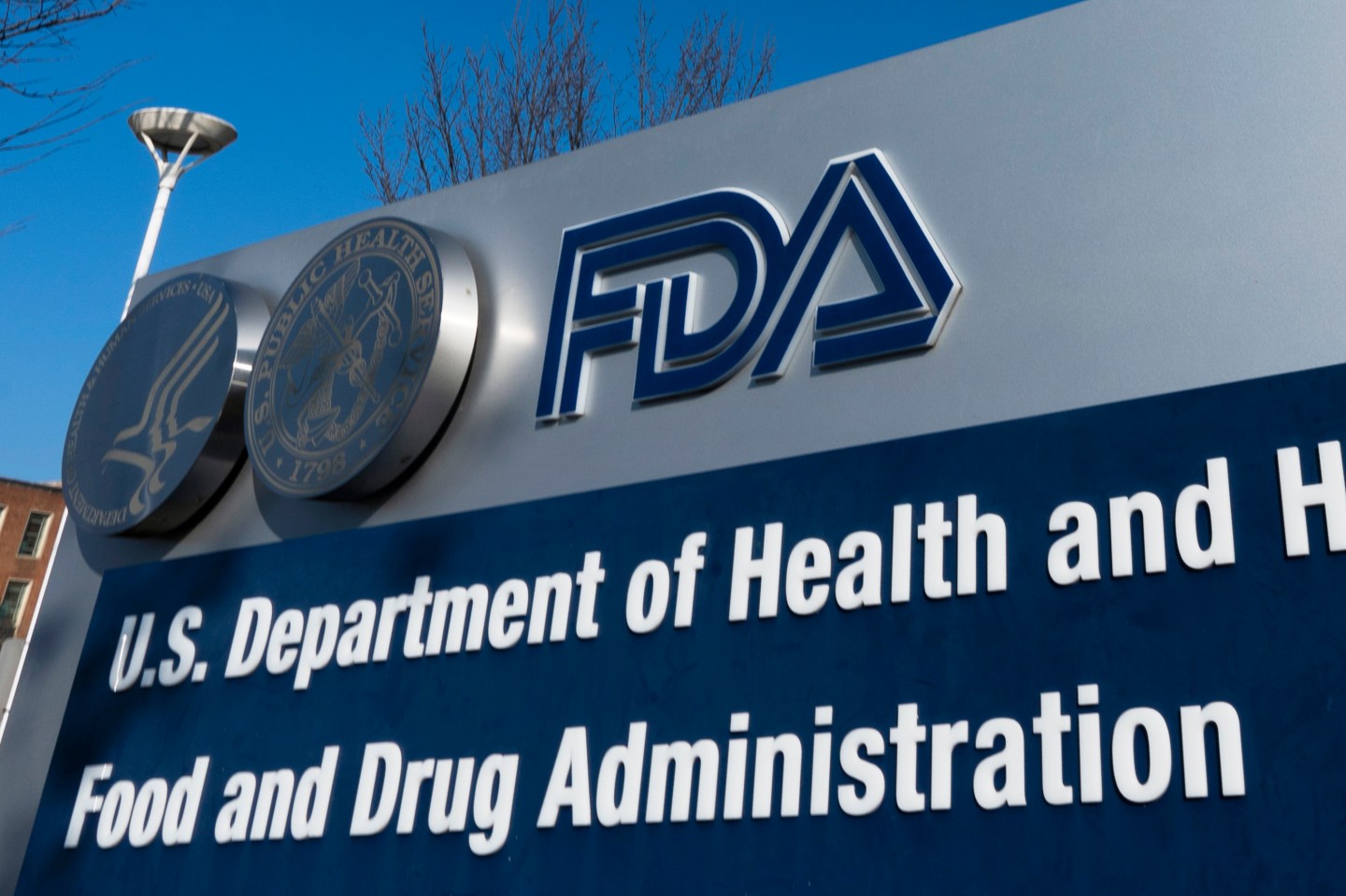 A sign for the U.S. Food and Drug Administration is displayed outside their offices in Silver Spring, Md., on Dec. 10, 2020. Drug Administration announced Friday, Jan. 5, that it will allow Florida to import some prescription drugs from Canada.