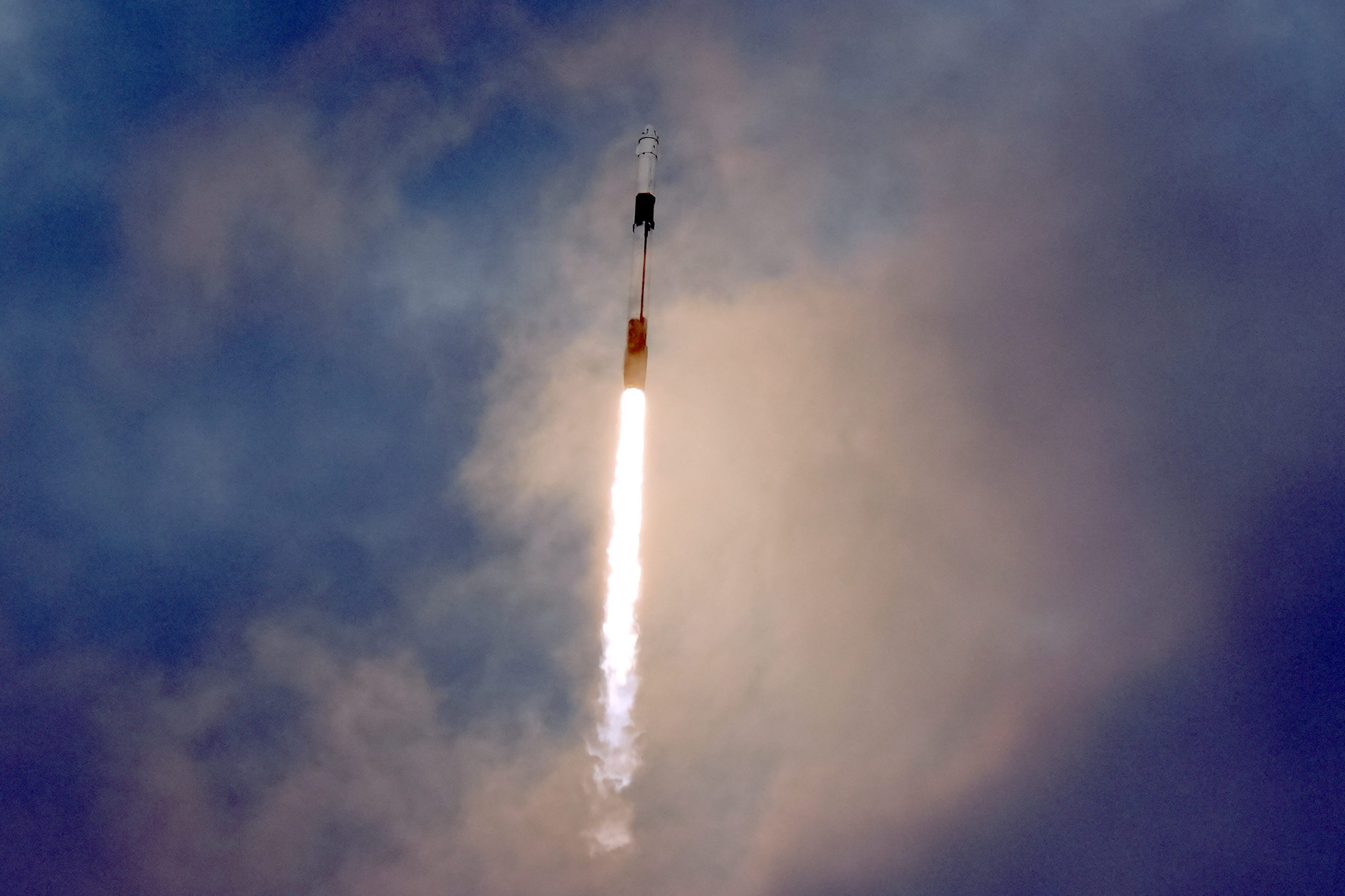 A SpaceX Falcon 9 rocket lifts off from Kennedy Space Center's Launch Pad 39-A, on Jan. 18, 2024, in Cape Canaveral, Fla.