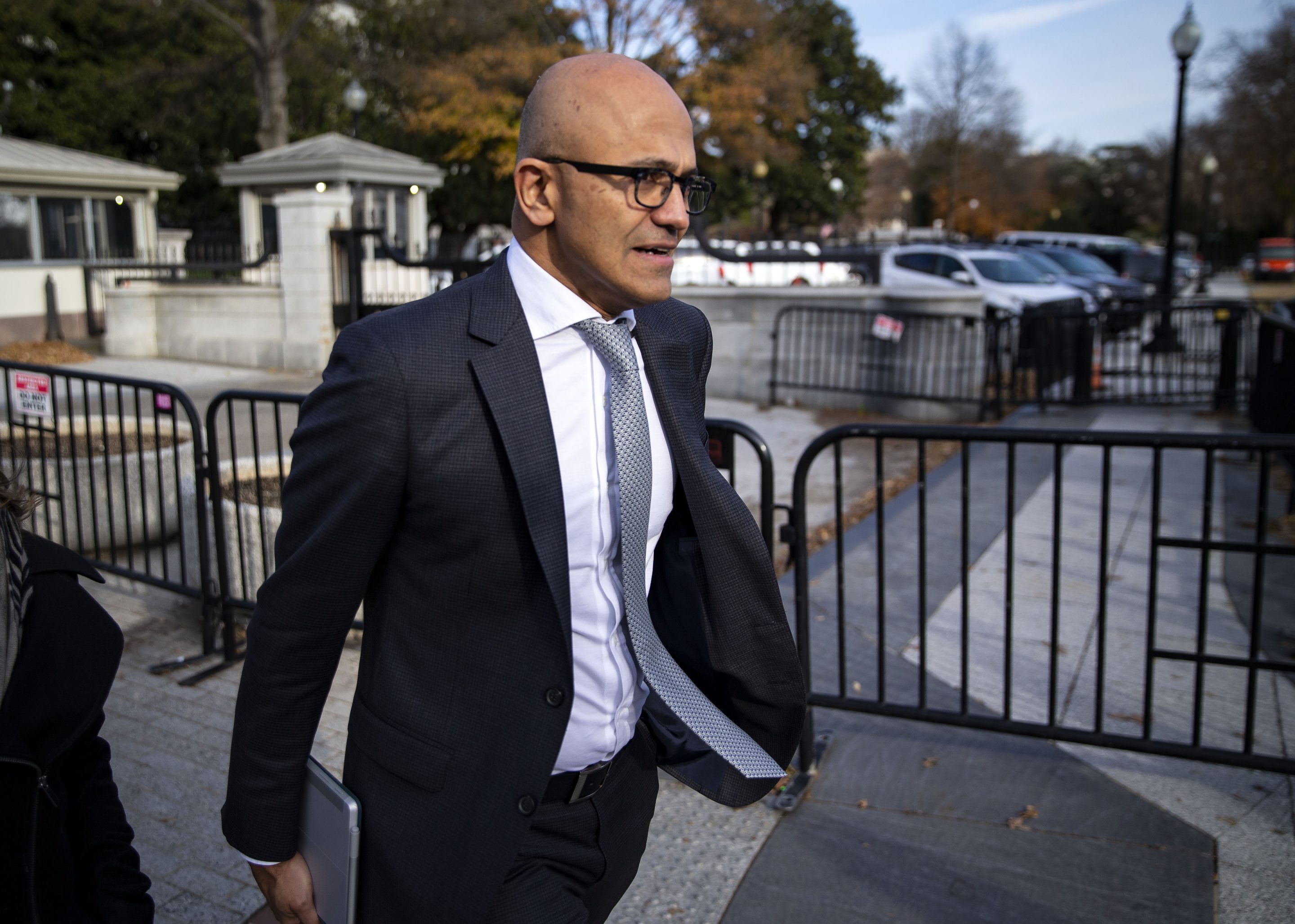 Microsoft CEO Satya Nadella leads one of the three Big Tech companies, with Alphabet and Amazon among them, in the FTC’s sights for AI deals.