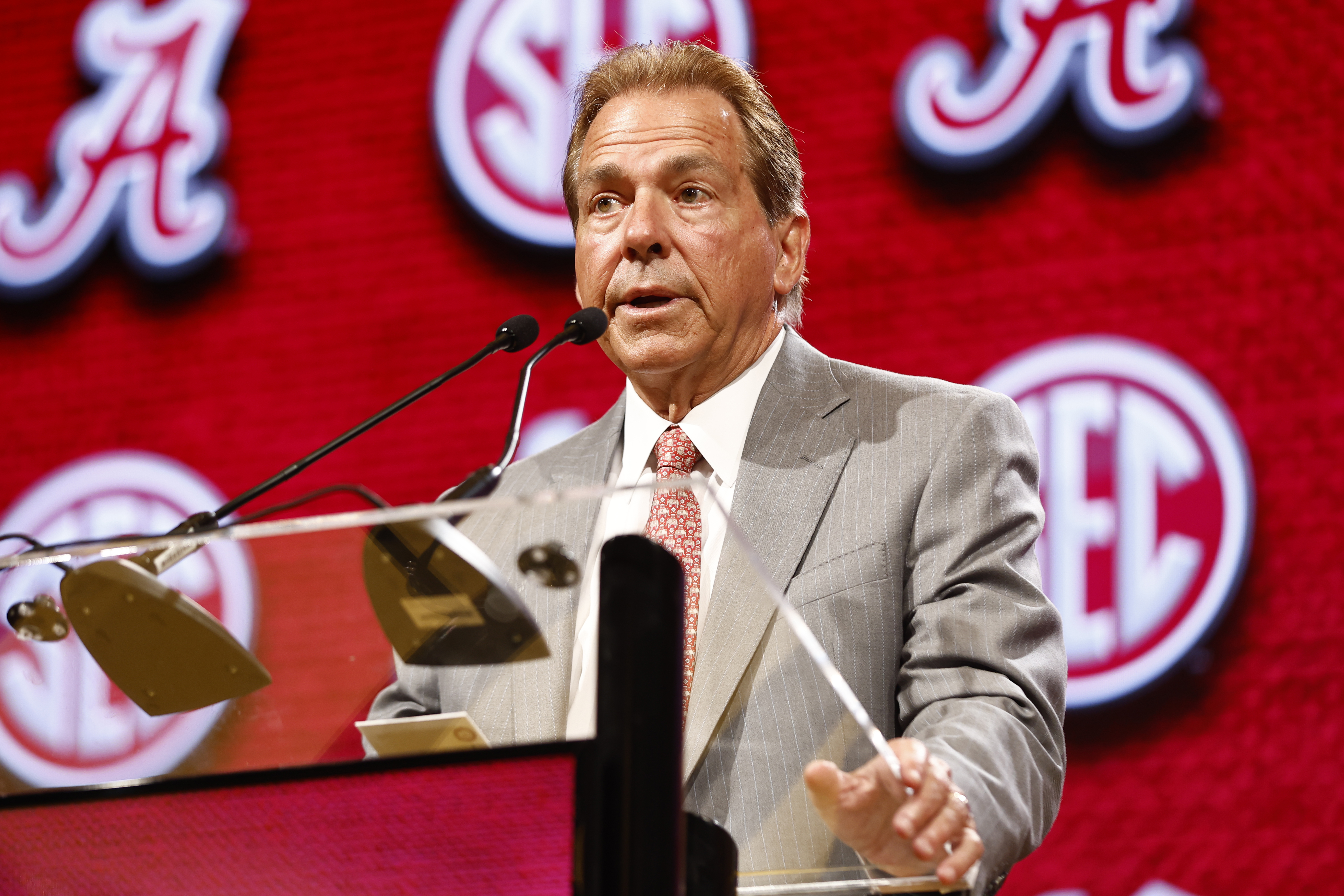 Head Coach Nick Saban of the Alabama Crimson Tide.
