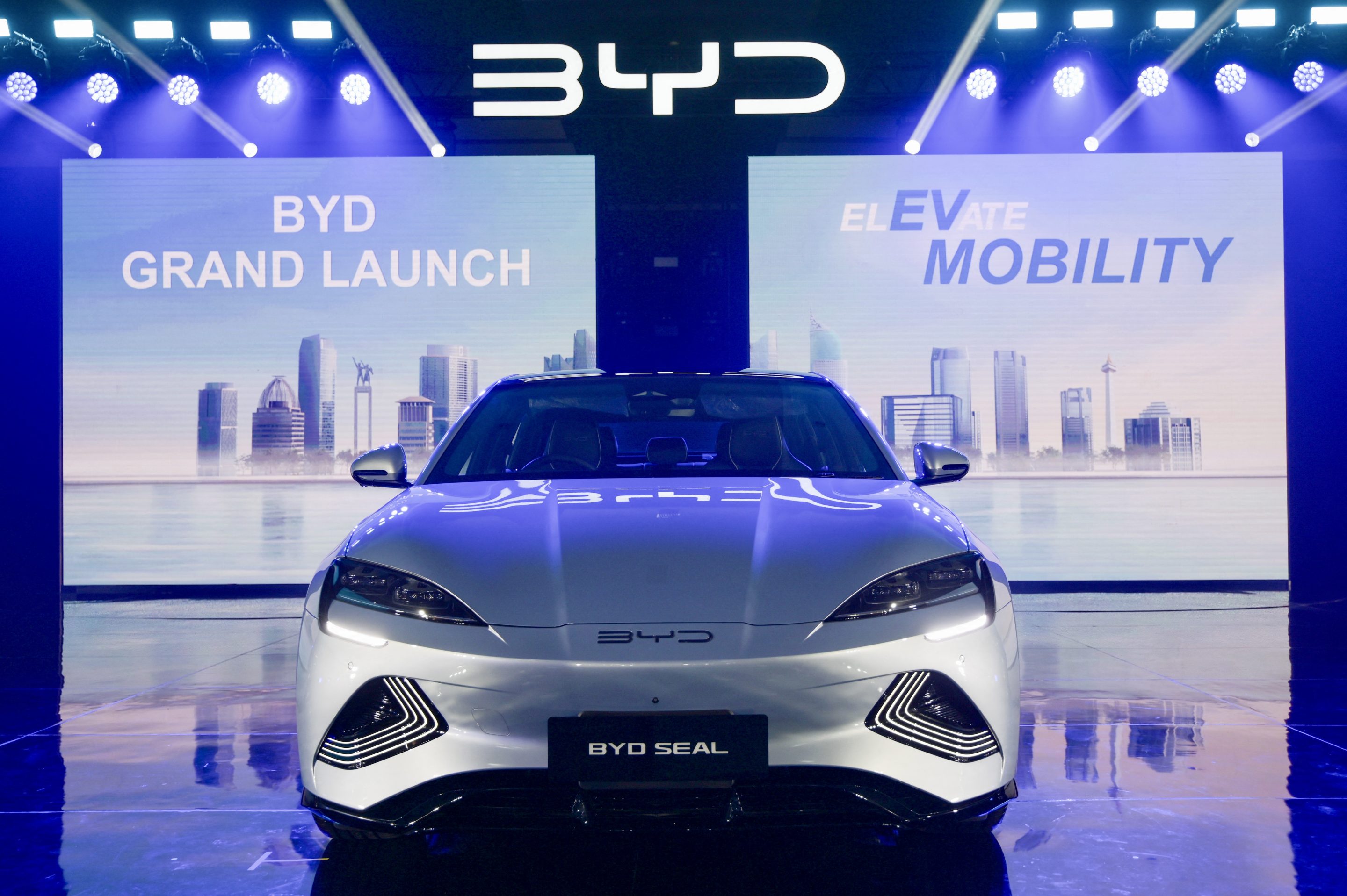 The BYD Seal mid-size sedan.