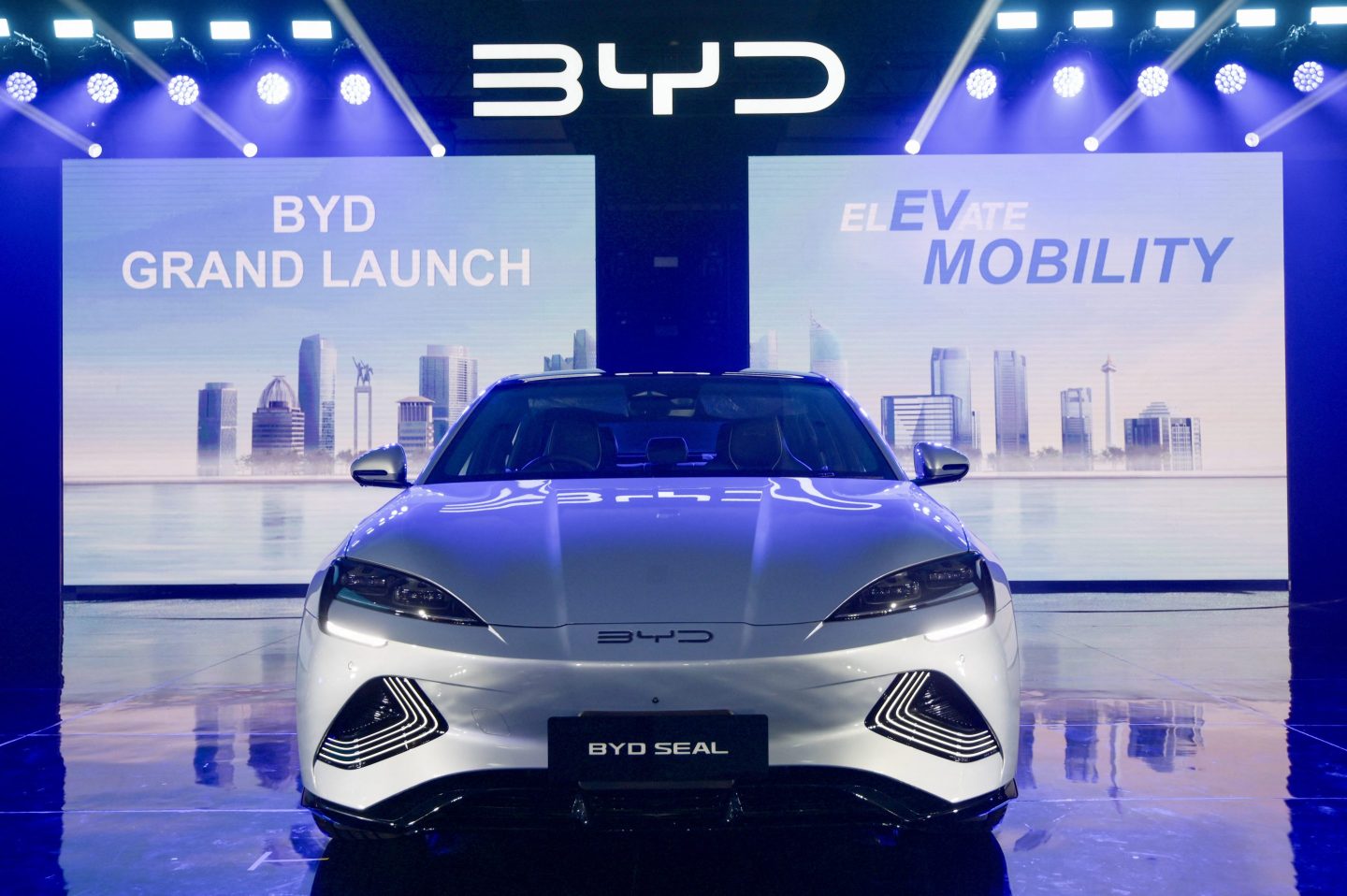 The BYD Seal mid-size sedan.