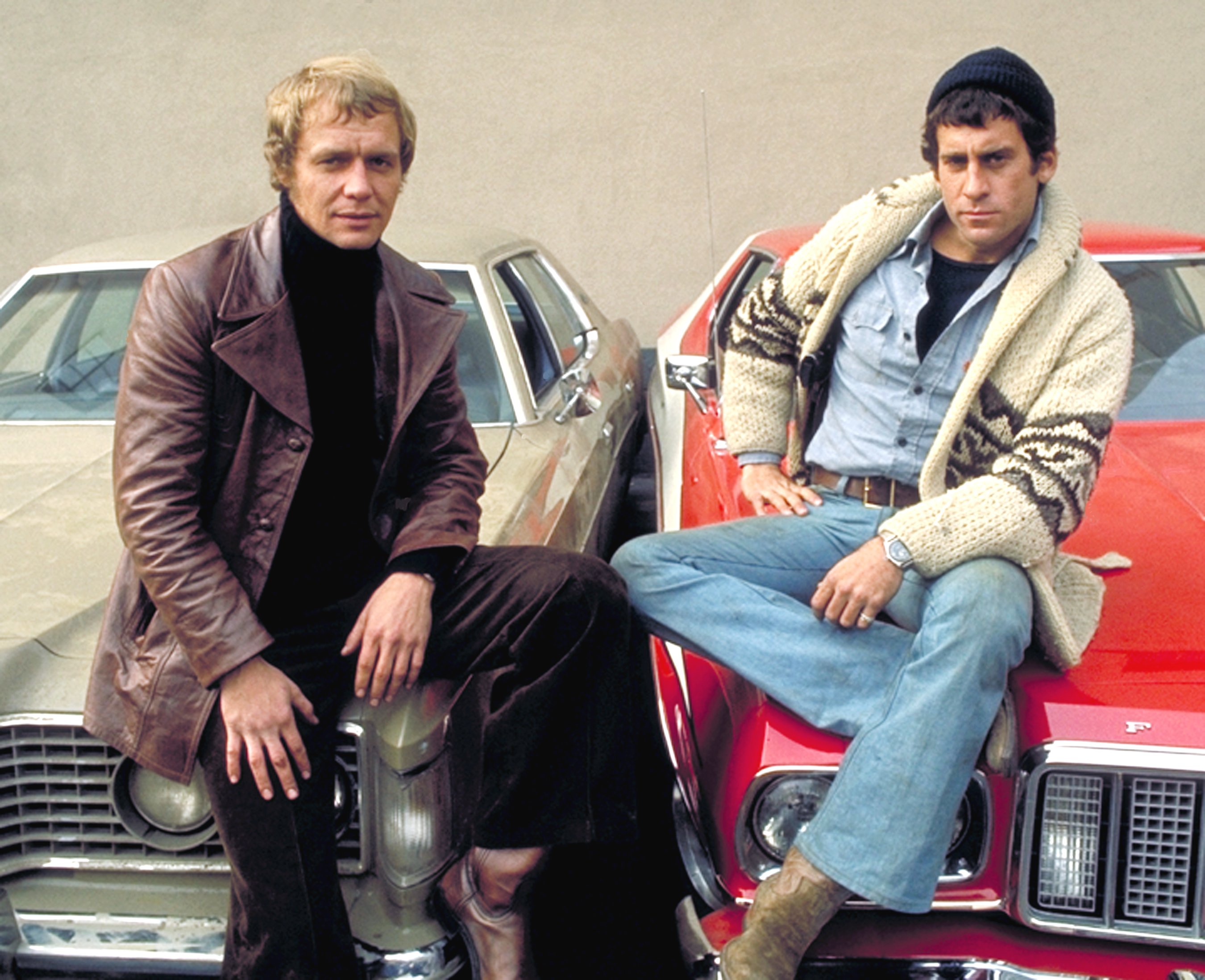 David Soul (left) as the intellectual Kenneth "Hutch" Hutchinson in 'Starsky & Hutch', and Paul Michael Glaser, who played the streetwise David Starsky.