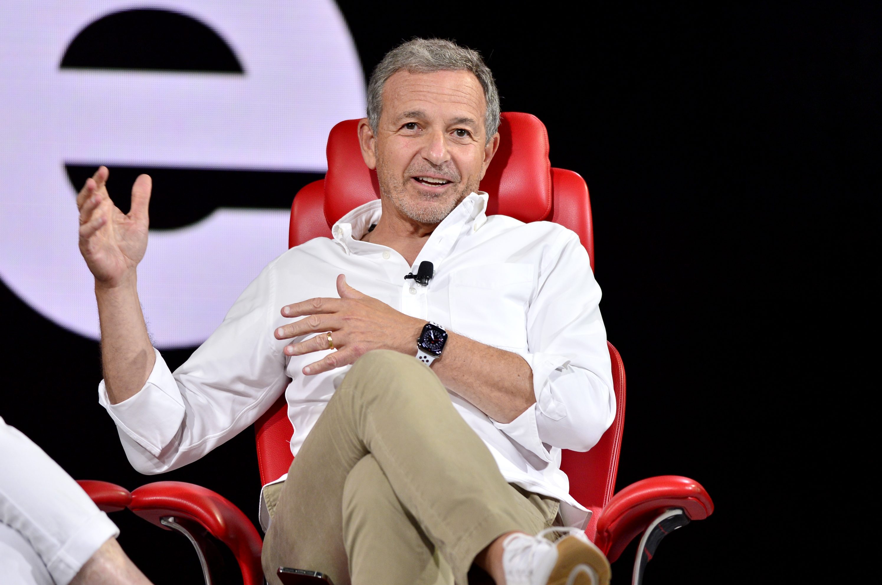 Disney CEO Bob Iger speaks on stage