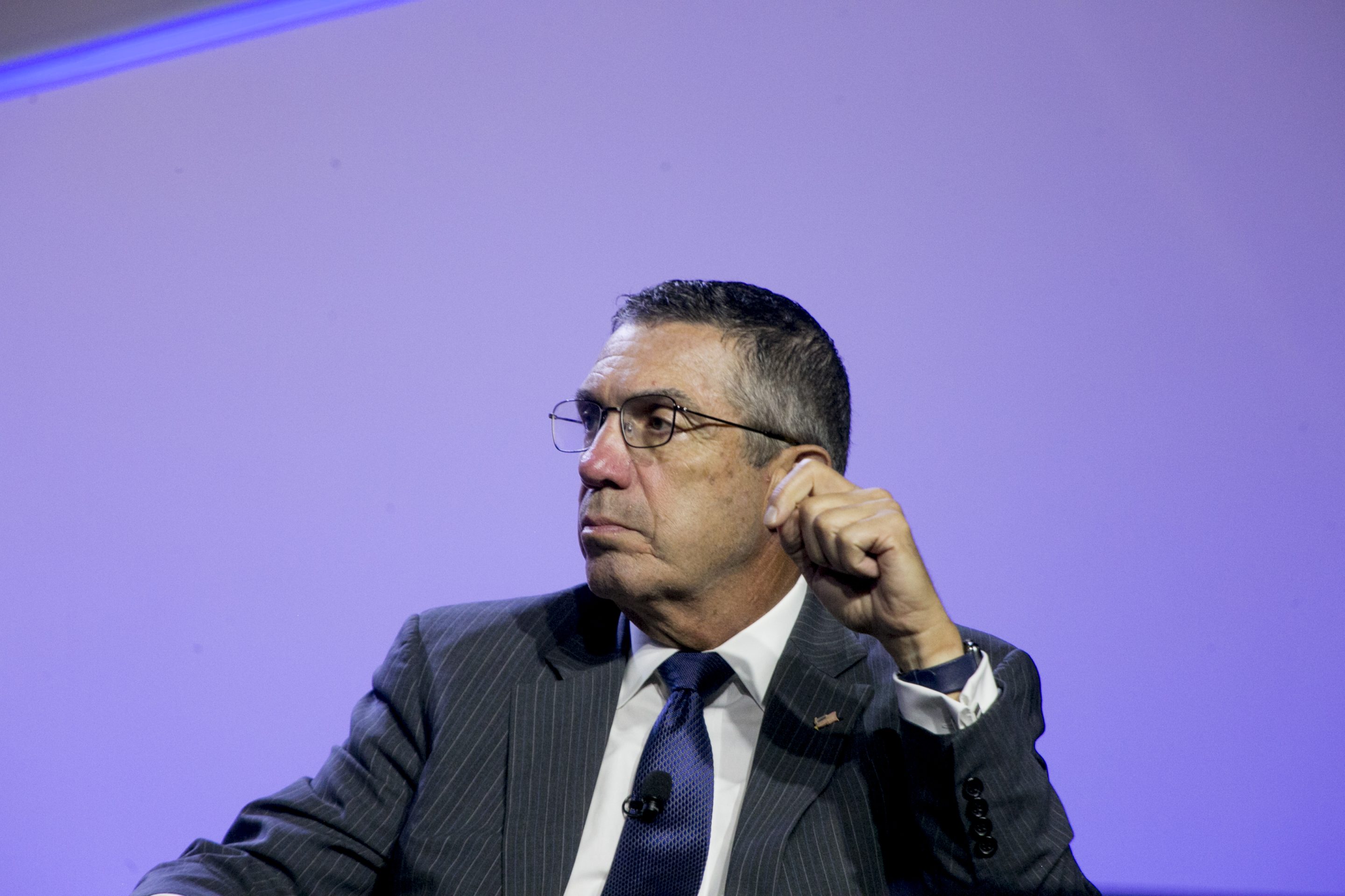 Alessandro DiNello, president and chief executive officer of Flagstar Bancorp Inc., listens during the 110th NAACP Annual Convention in Detroit, Michigan, U.S., on Wednesday, July 24, 2019. 