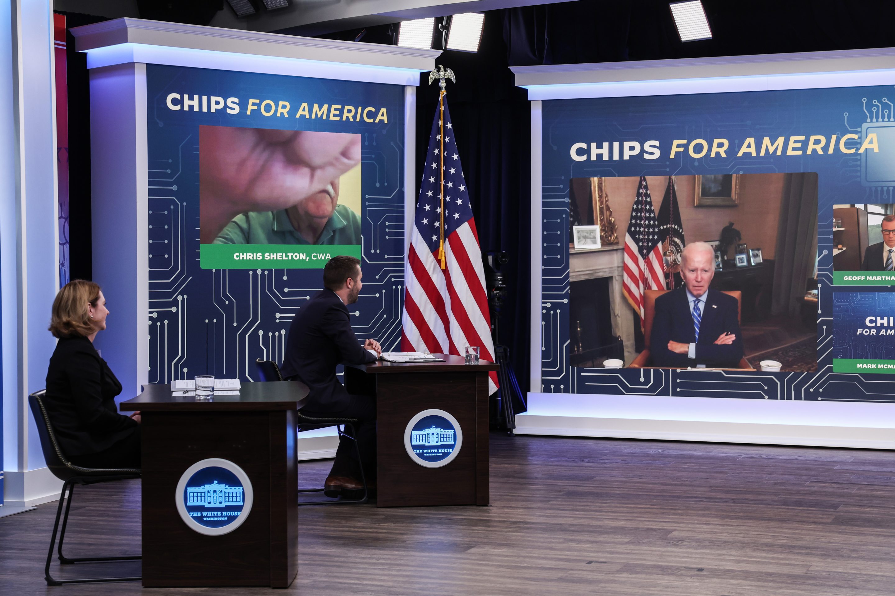 Biden discusses funding for semiconductor industry