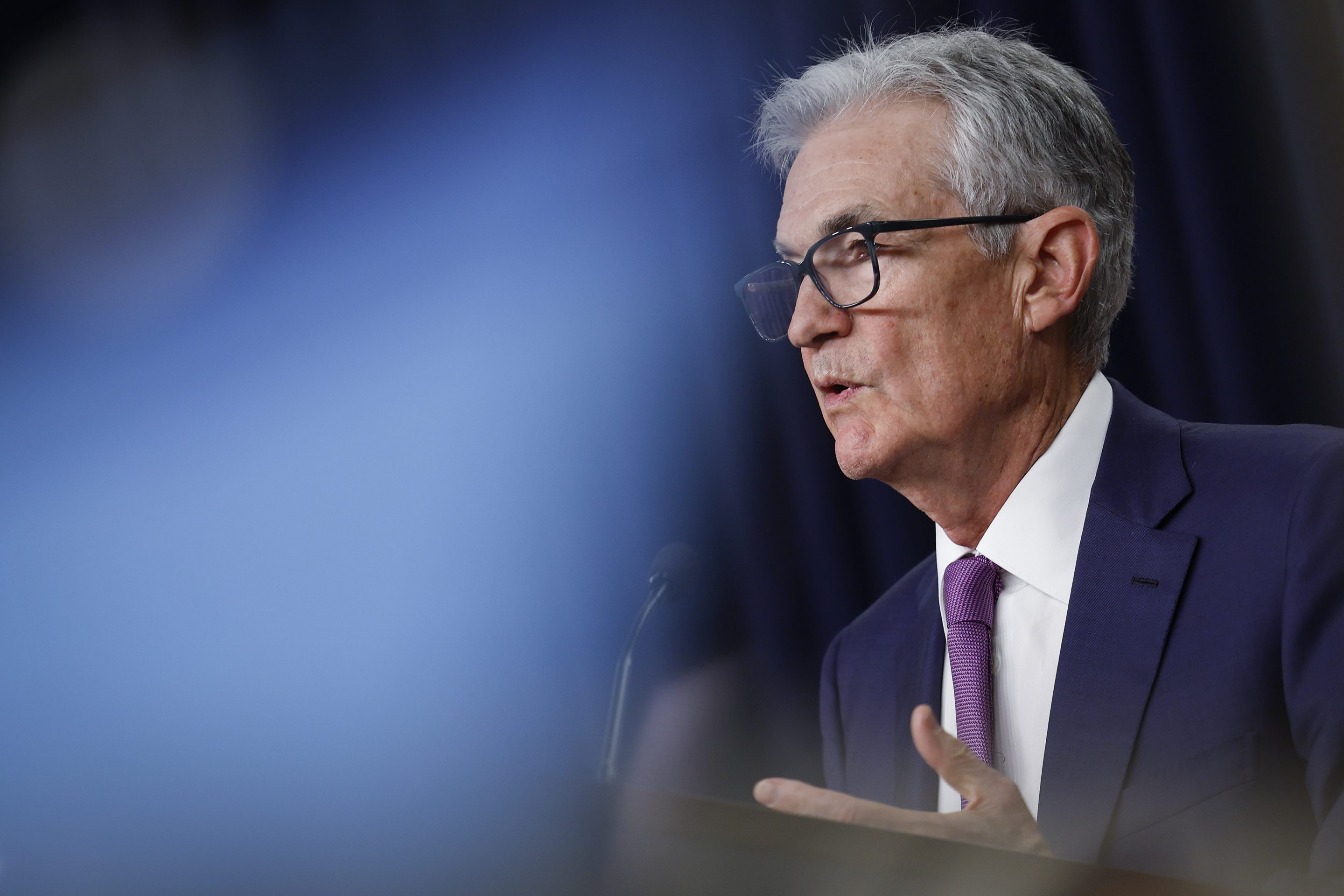 Federal Reserve Board Chairman Jerome Powell during a news conference on January 31, 2024.