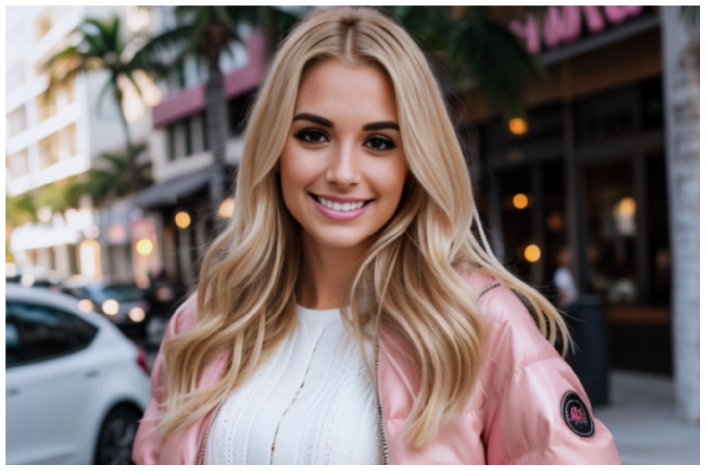 A picture of AI-generated model Hailey Lopez.