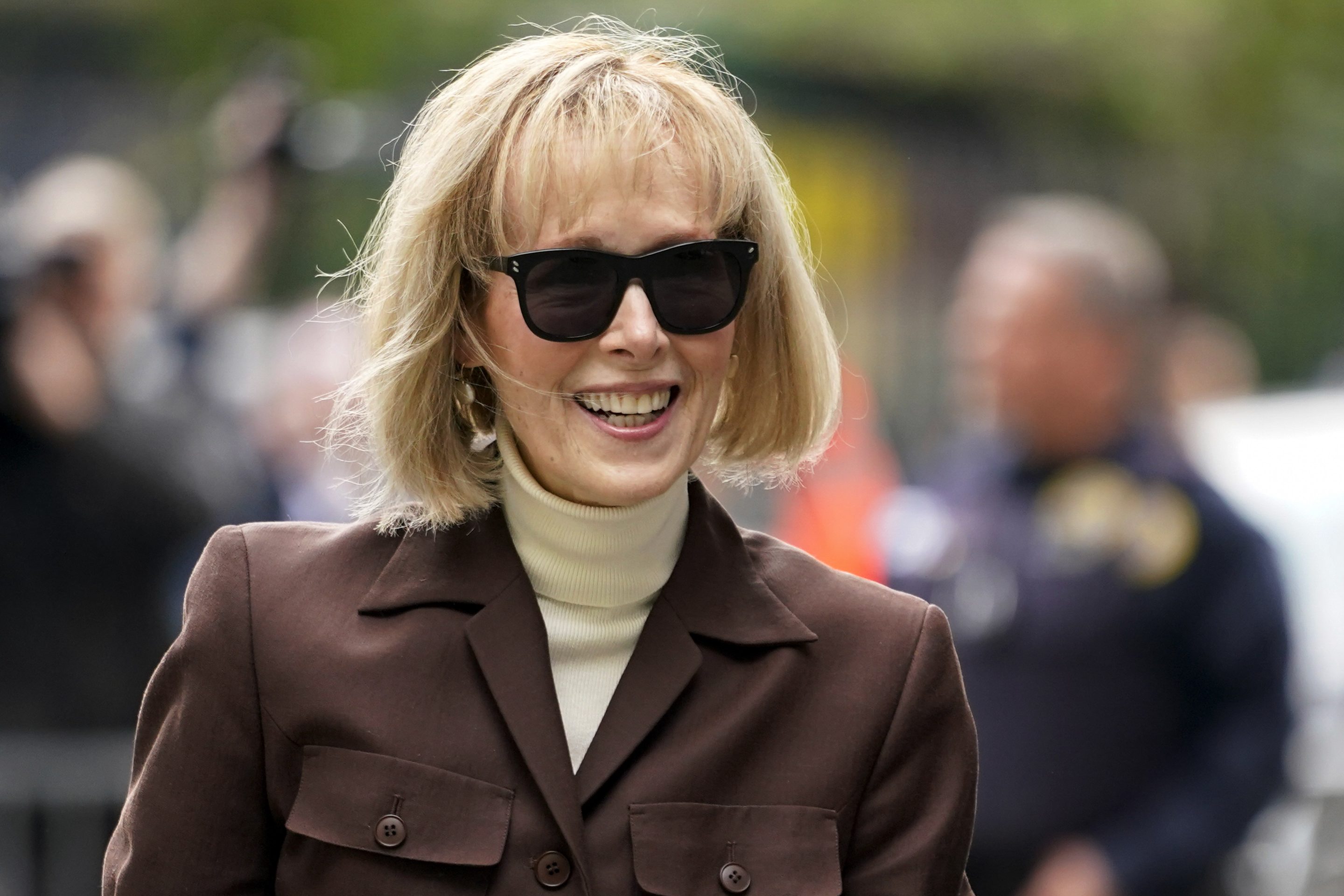 E. Jean Carroll arrives at Manhattan federal court, May 9, 2023, in New York.