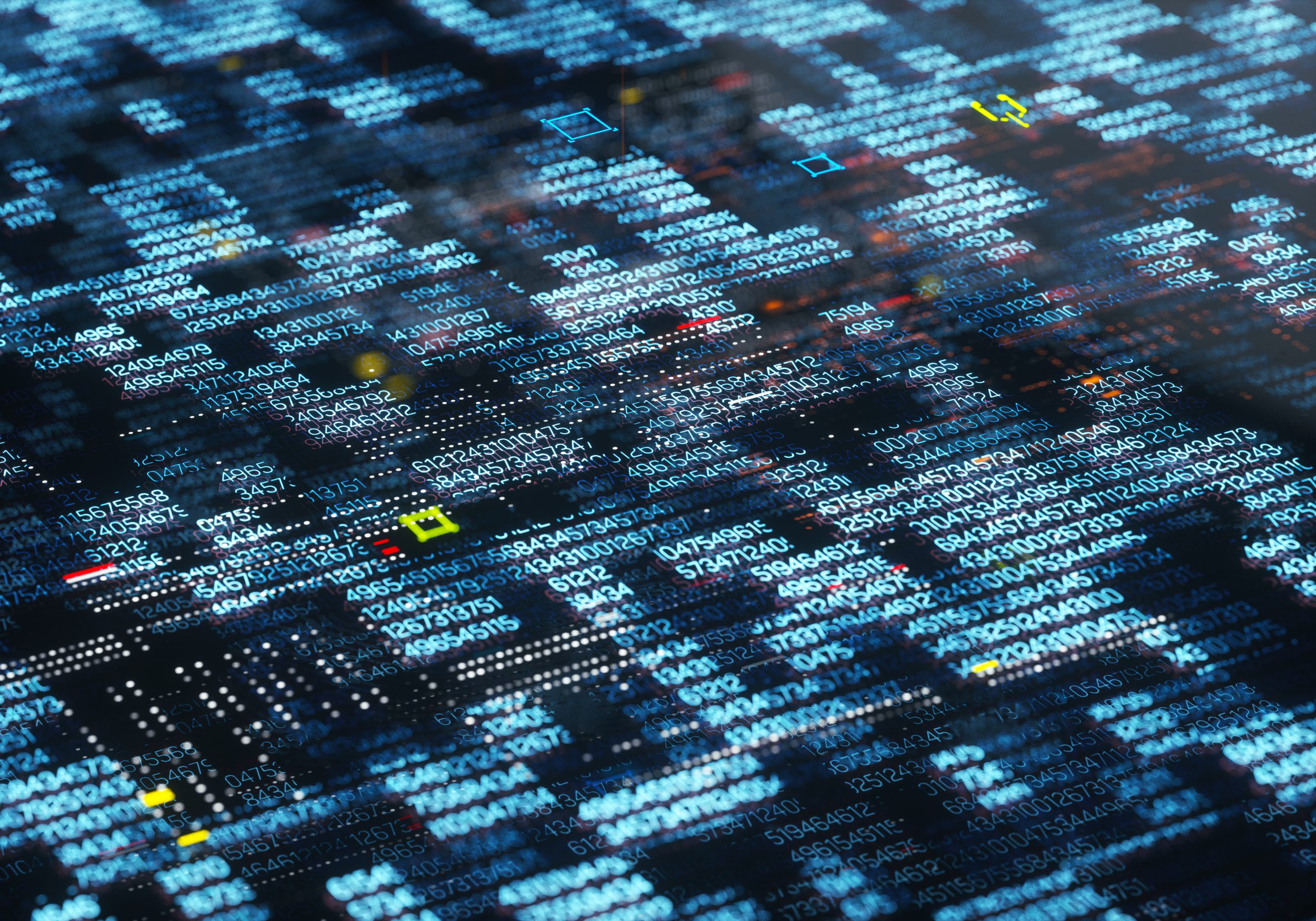 Digital generated image of data