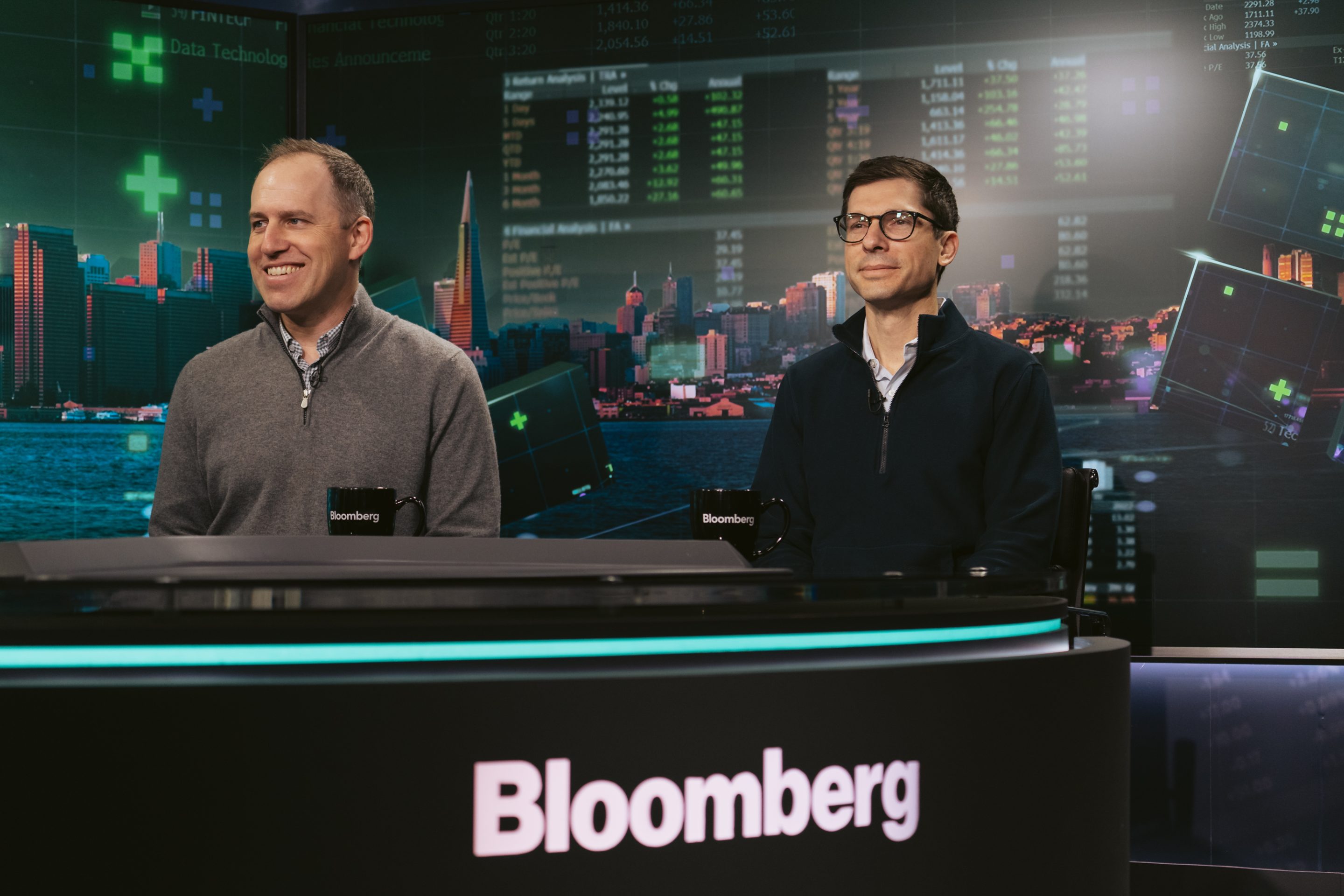 Bret Taylor, co-founder and chief executive officer of Sierra, left, and Clay Bavor, co-founder of Sierra.