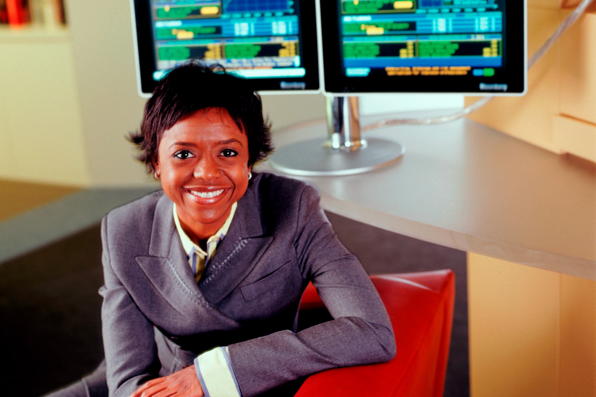 Mellody Hobson in her early days at the Ariel Investments as discussed in a new documentary.