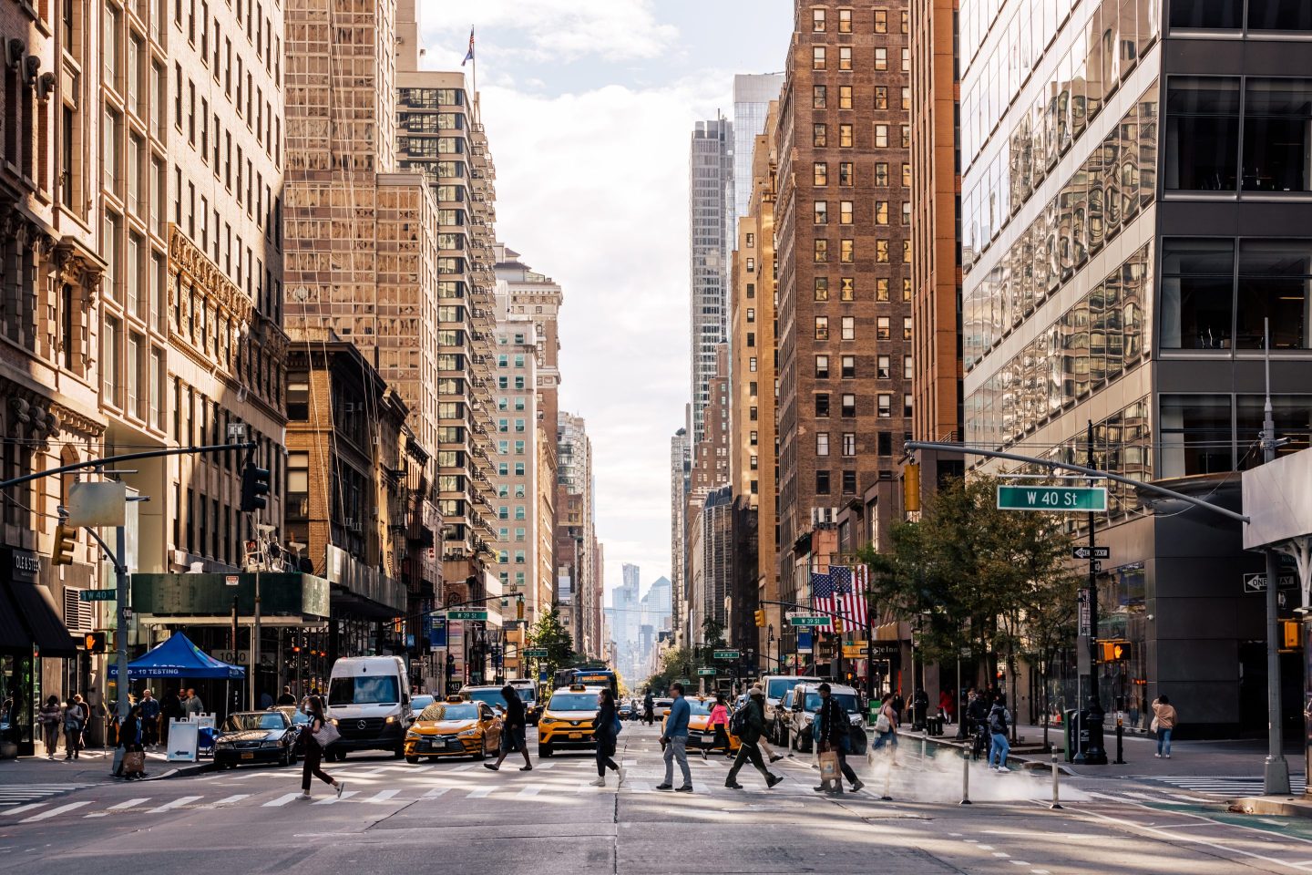 New York City street.