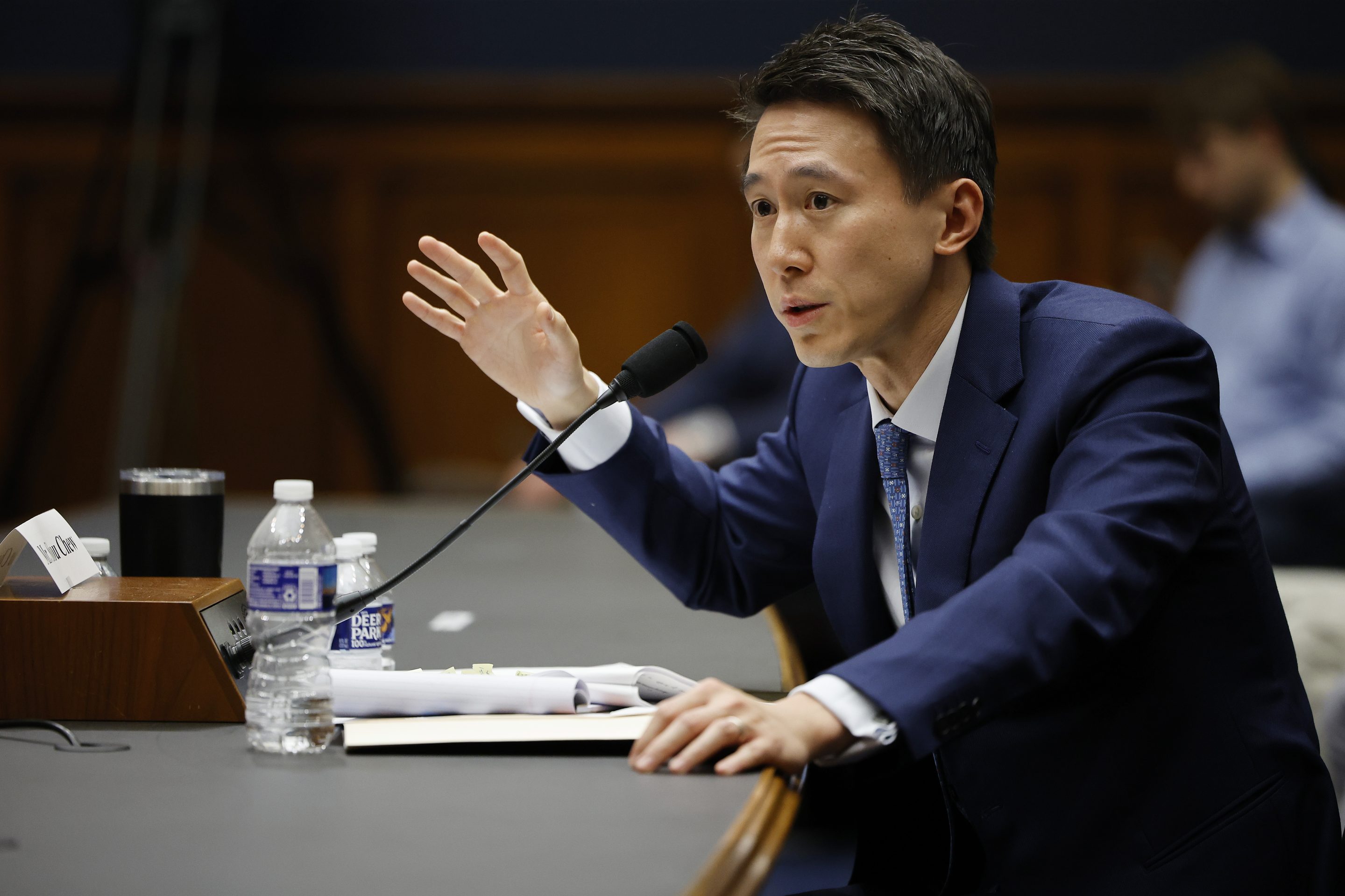 TikTok CEO Shou Zi Chew testifies before the House Energy and Commerce Committee in 2023.