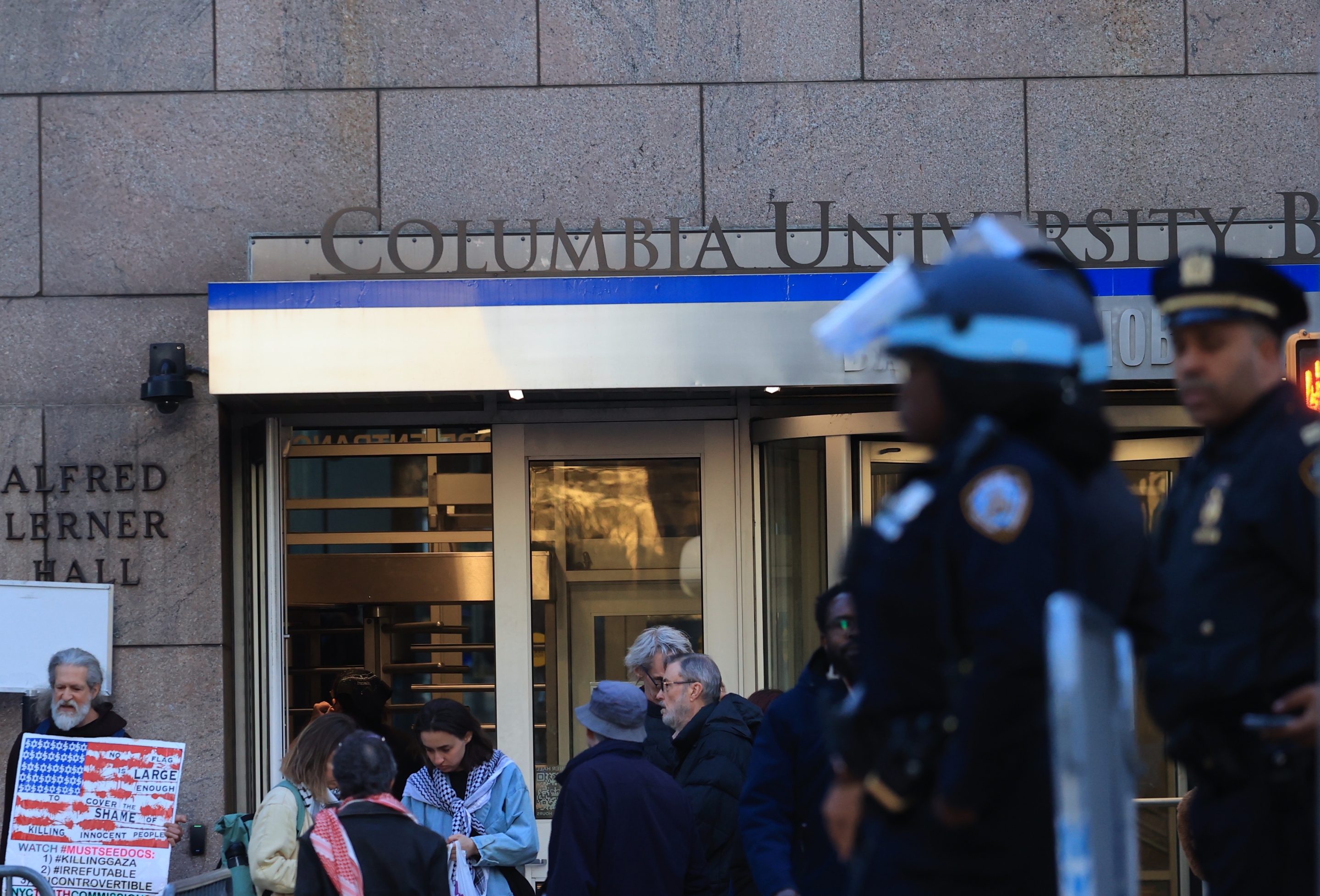 Classes at Columbia University will be hybrid for the remainder of the semester as protests continue.