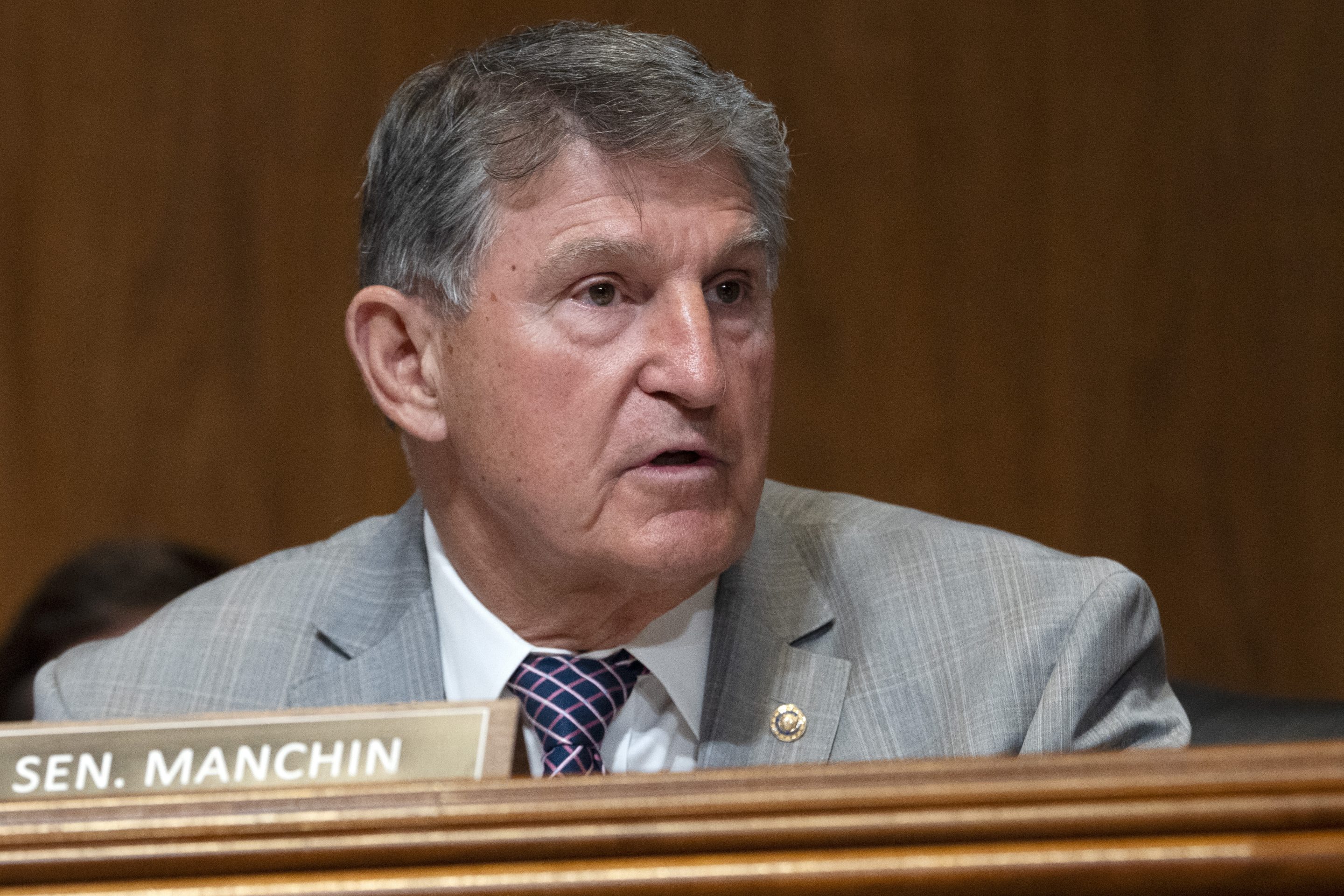 Sen. Joe Manchin, I-W.Va., listens as Treasury Secretary Janet Yellen responds to a question by Sen. John Kennedy, R-La., during a Senate Appropriations Subcommittee on Financial Services and General Government hearing, on June 4, 2024, on Capitol Hill in Washington.