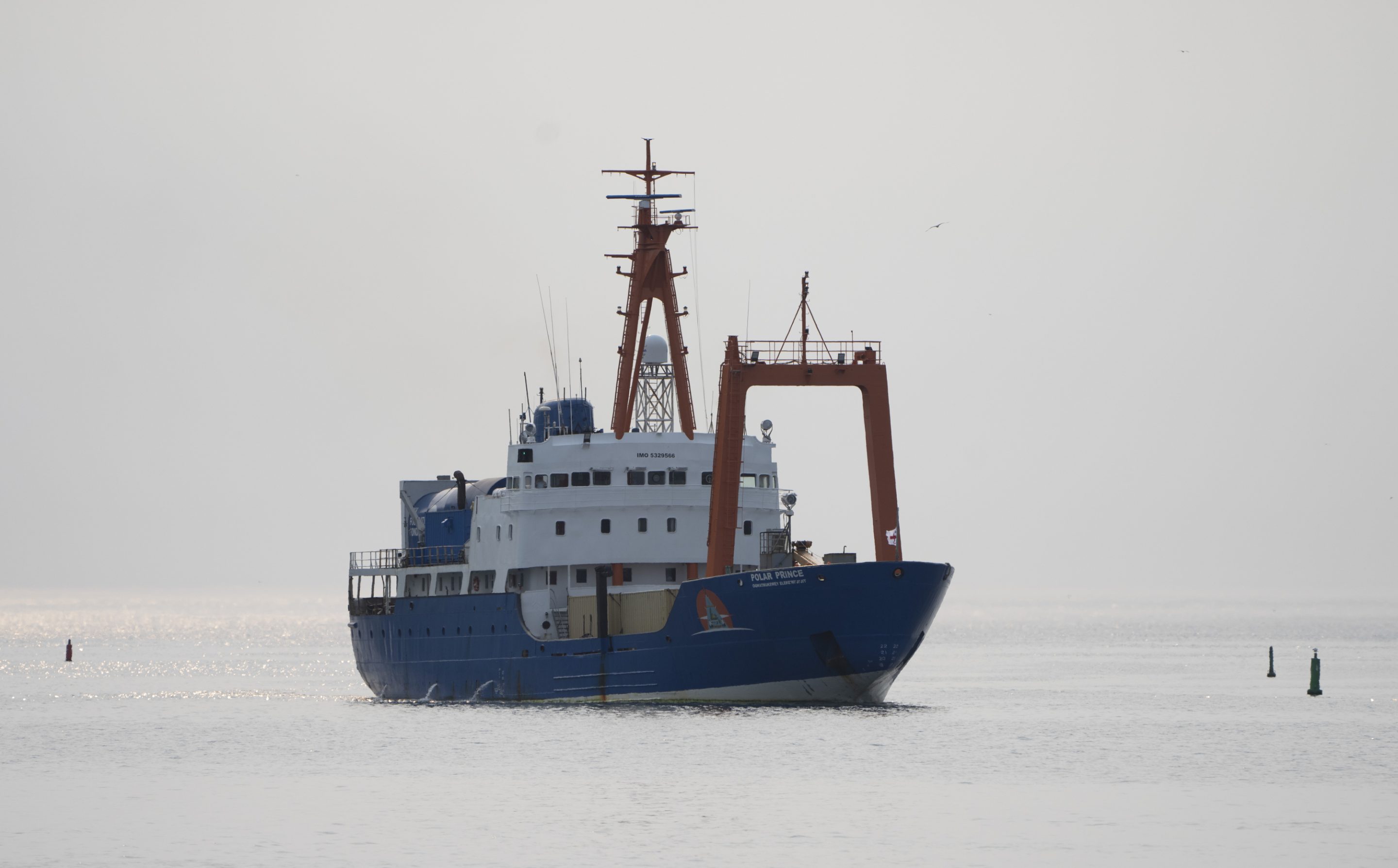 The Polar Prince arrives at the port in St. John's, Newfoundland on June 24, 2023.