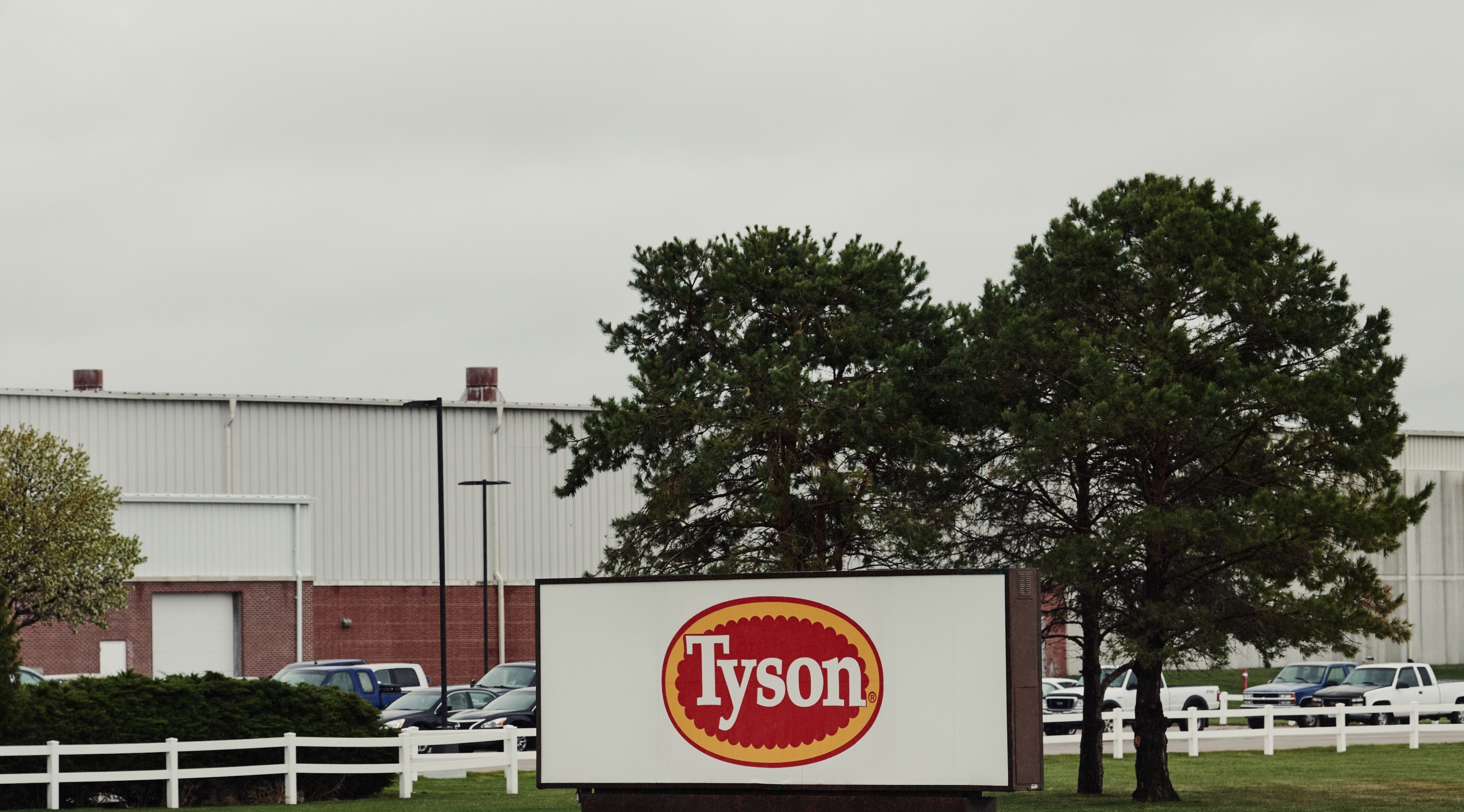 A Tyson Foods Inc. facility. John R. Tyson, the current CFO, has been suspended from all duties after an arrest.