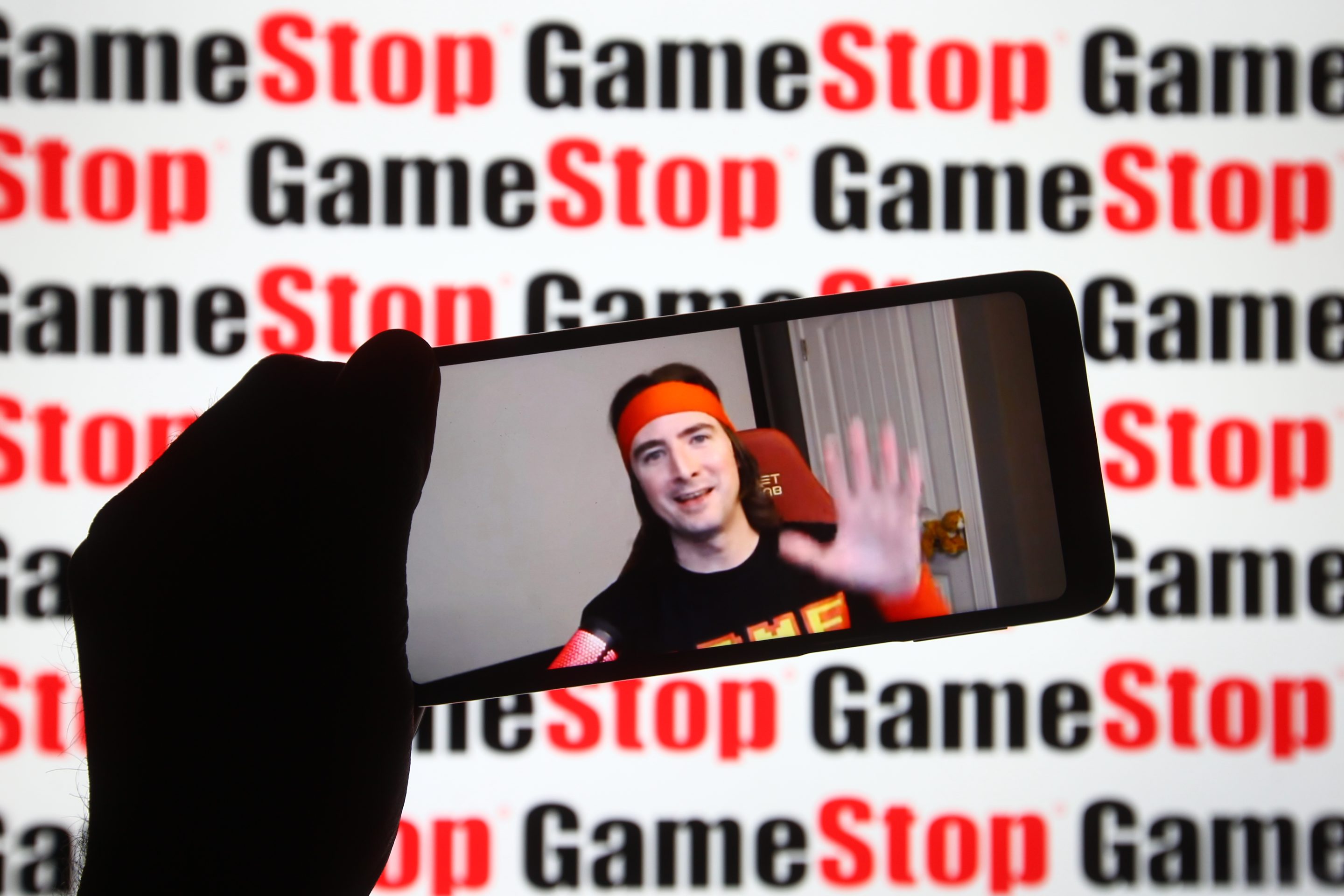 Keith Gill on a phone screen