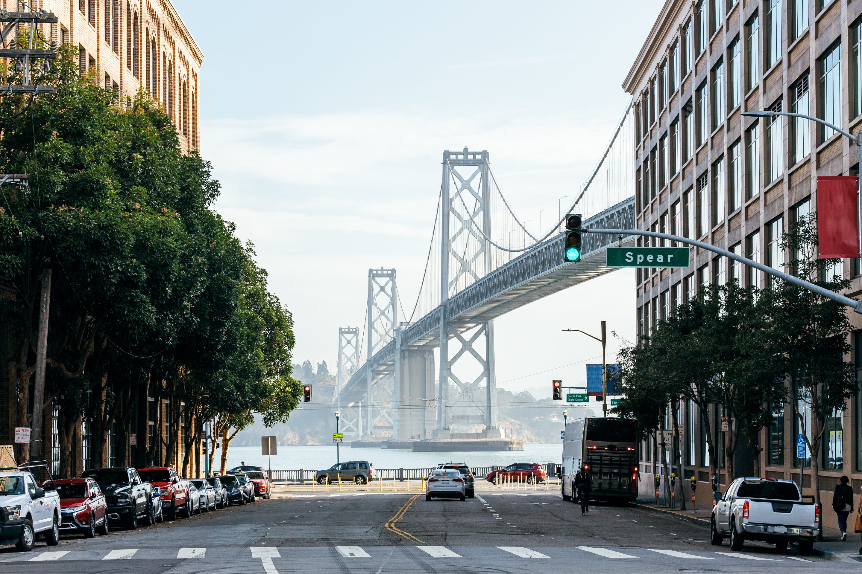 view of bay bridge from San Francisco