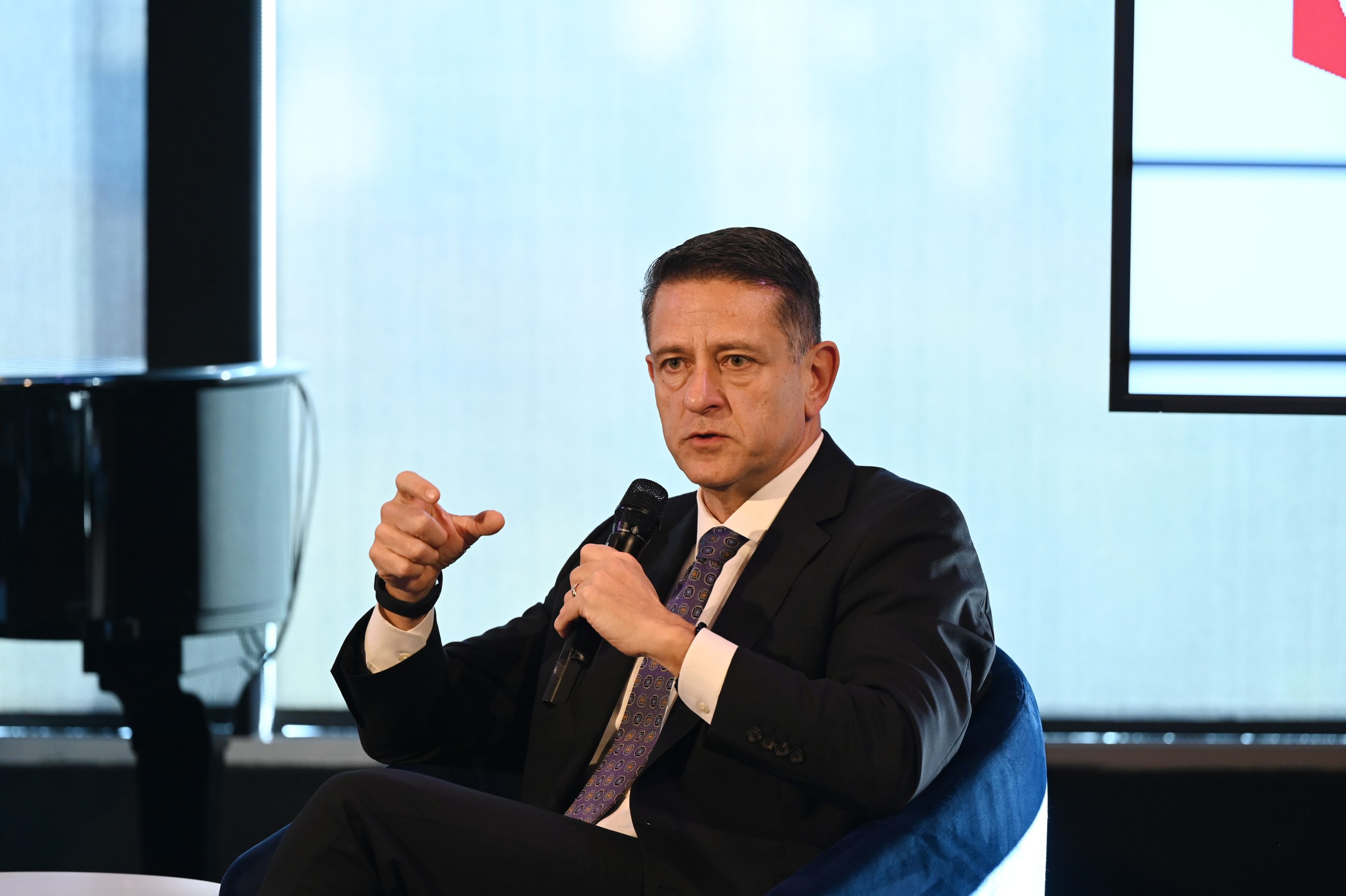 US Bank COO Souheil Badran speaks during The New York Times Dealbook Summit on November 29, 2023 in New York City.