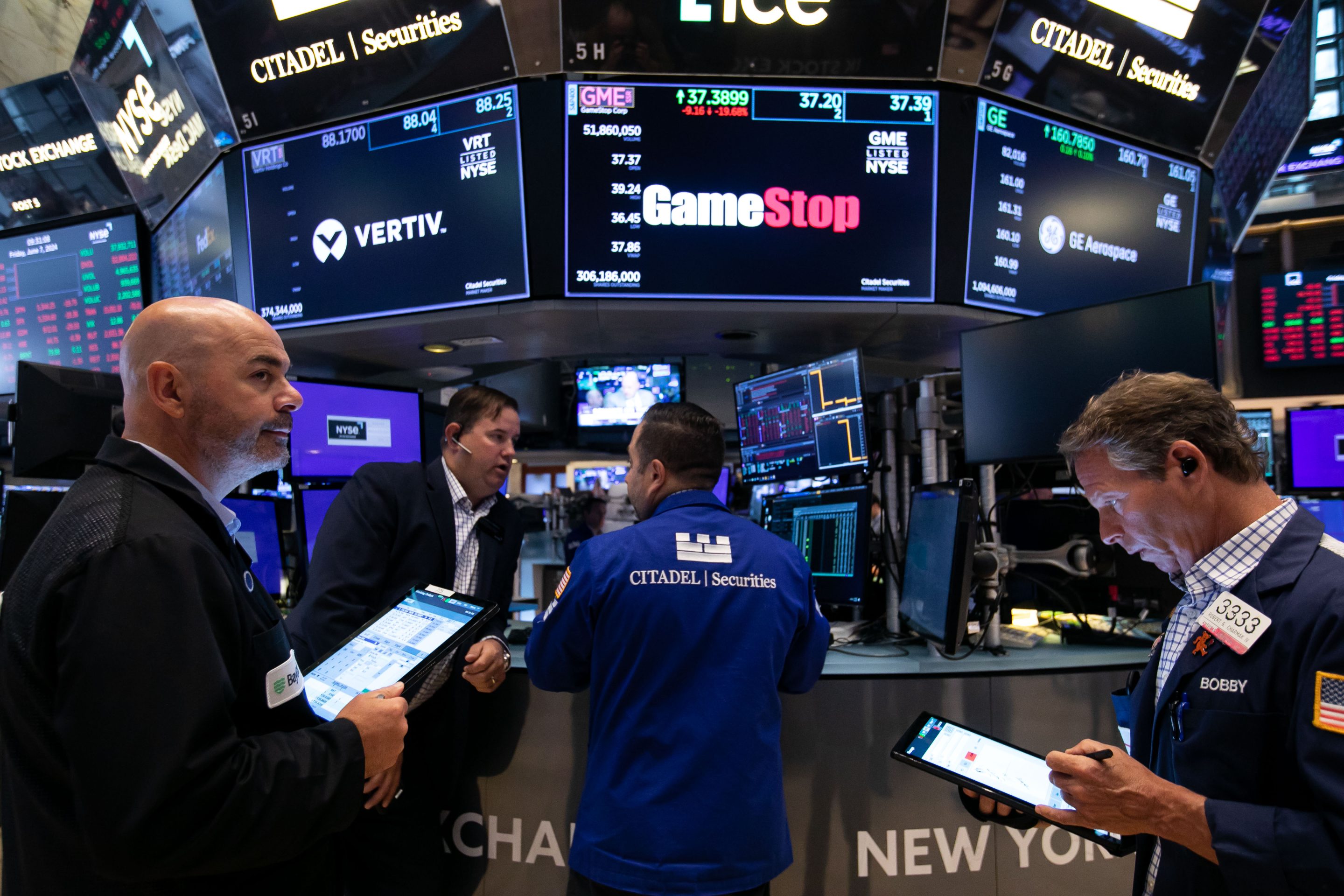 Traders in GameStop