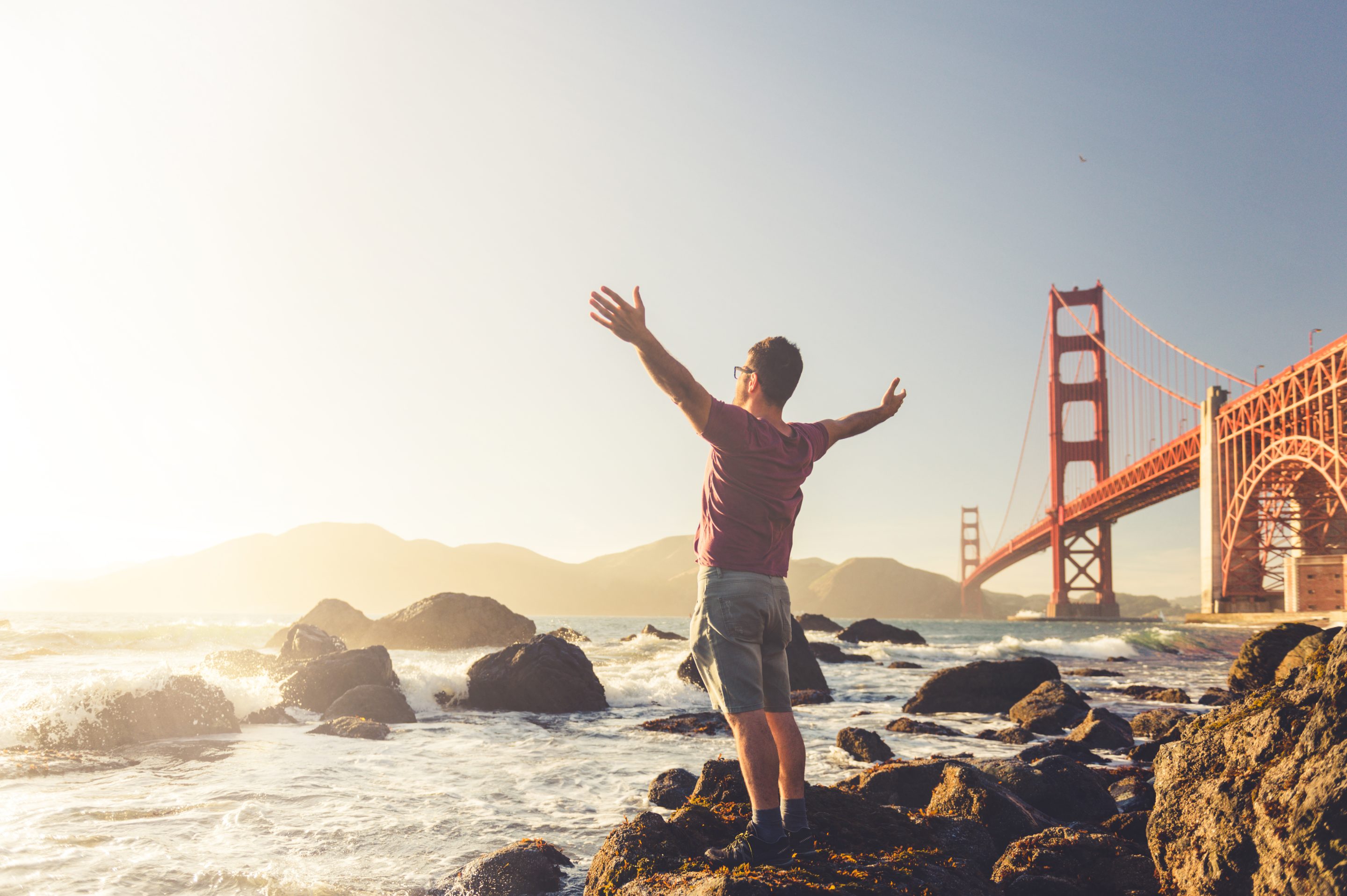 San Francisco's Golden Gate Bridge.