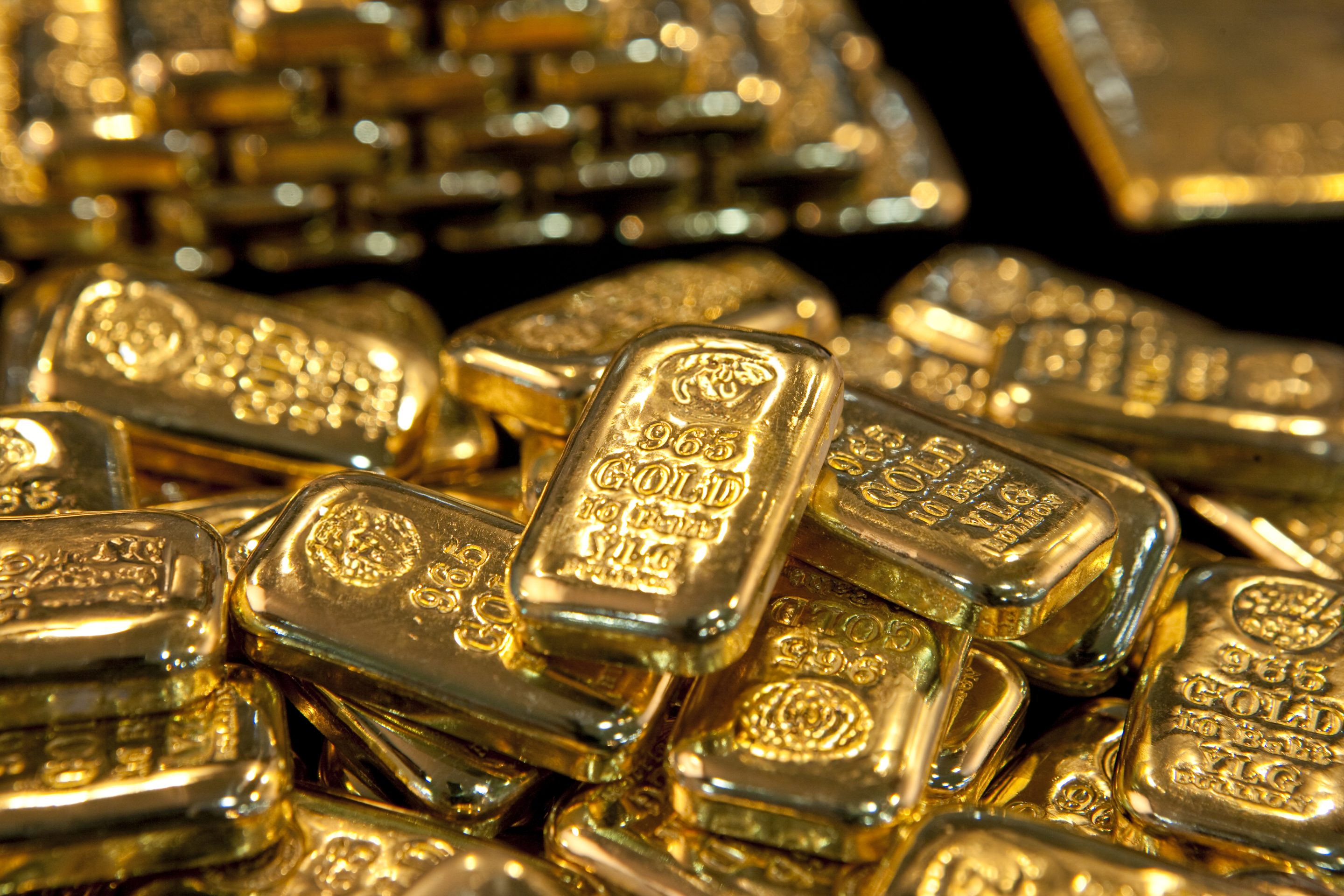 pile of gold bars